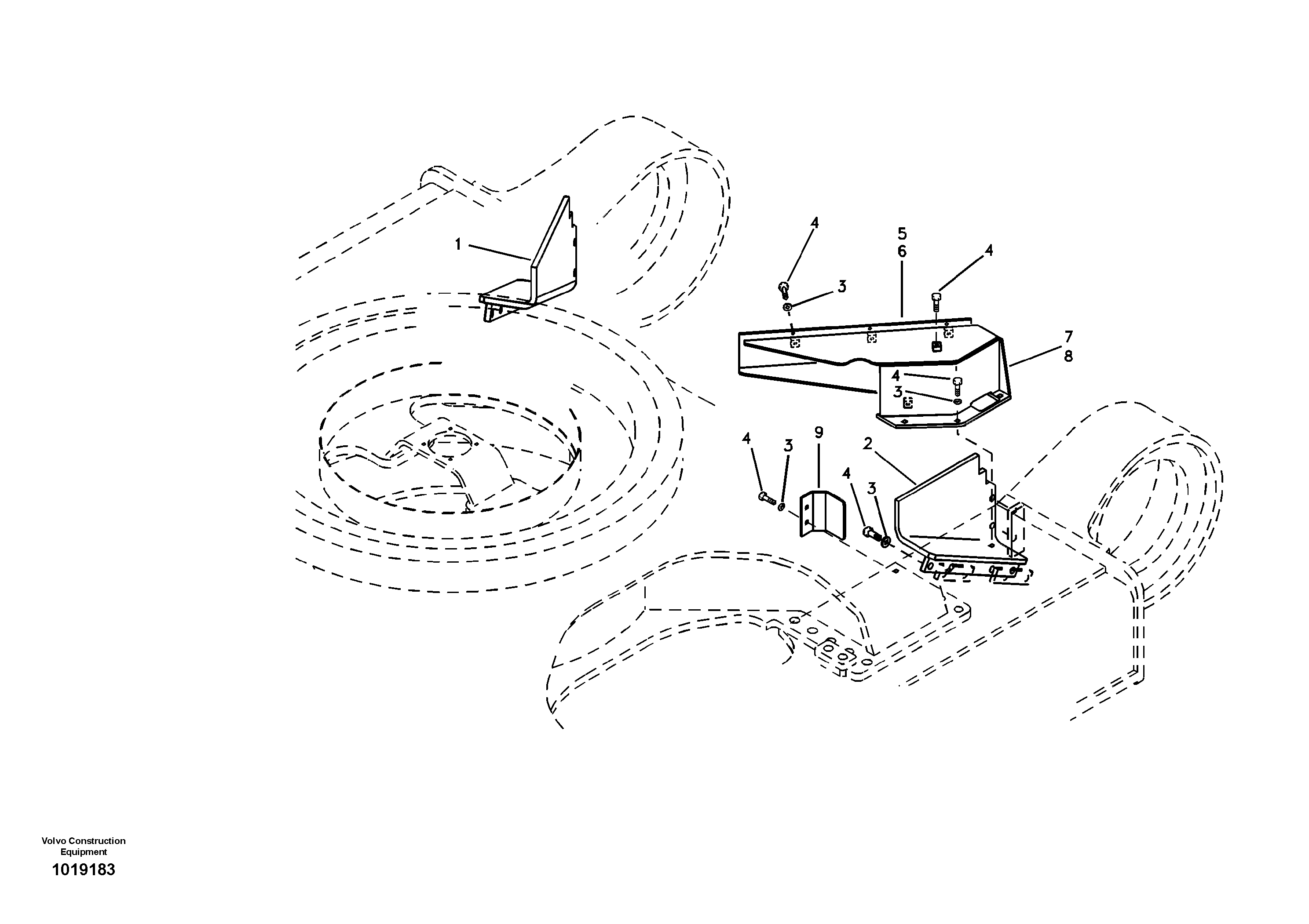 Protecting Plate, Retractable — volvo parts diagram