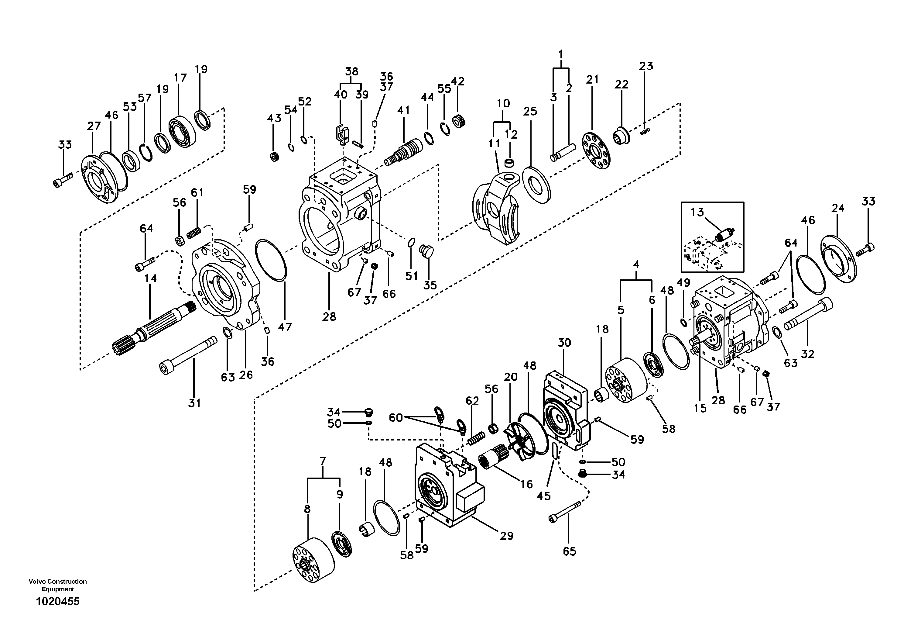 Hydraulic pump — volvo parts diagram