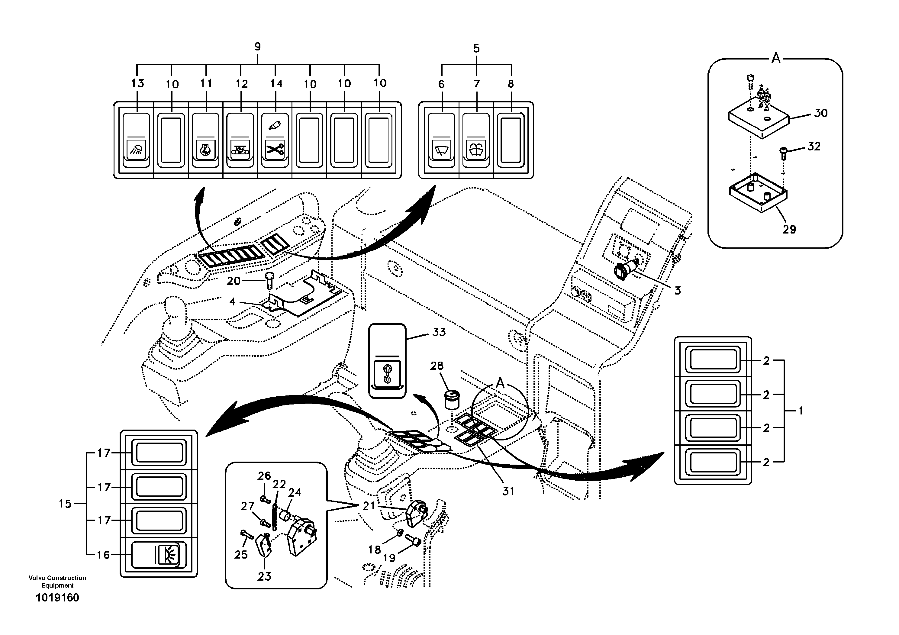 Switch — volvo parts diagram
