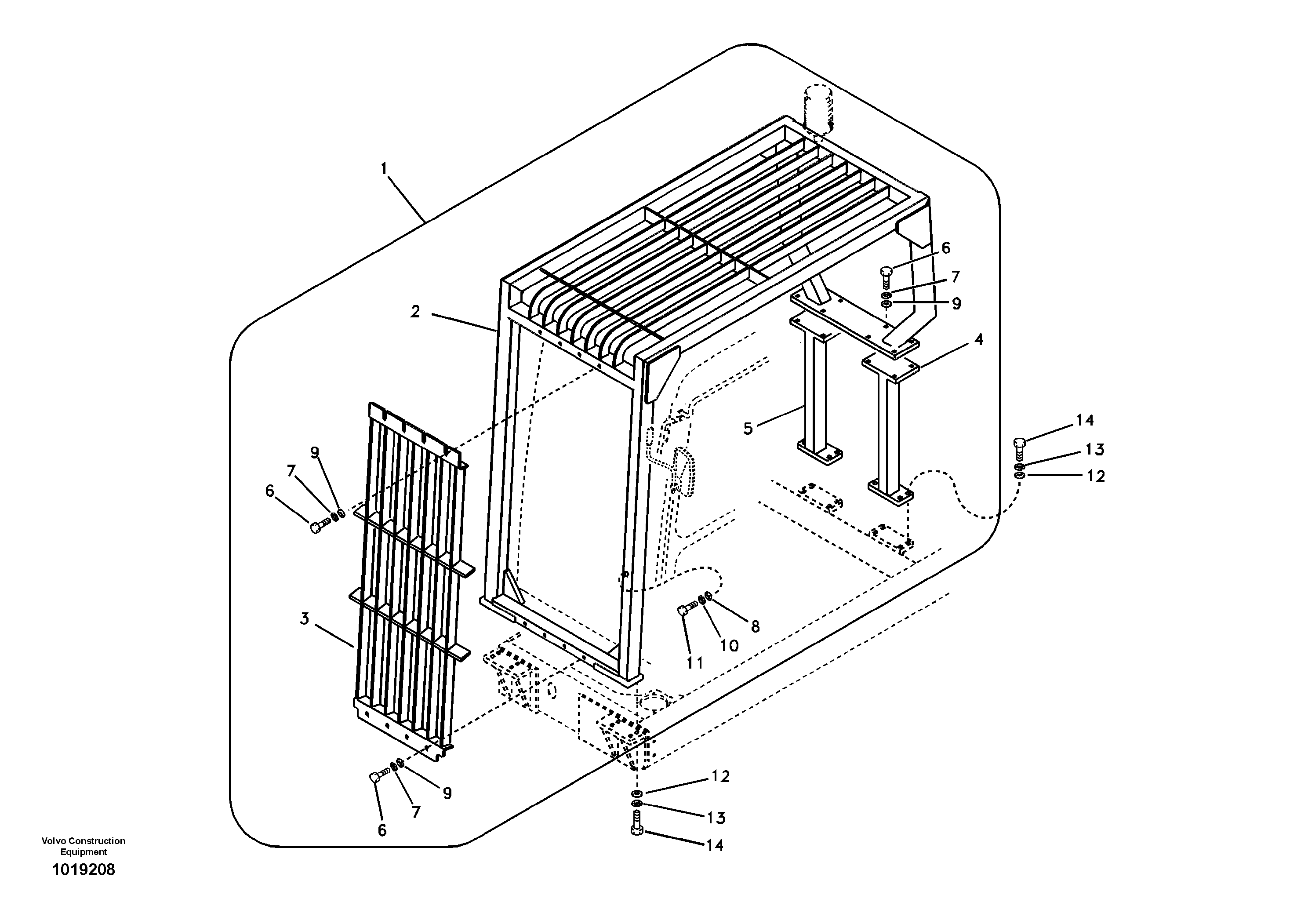 Falling object guards — volvo parts diagram