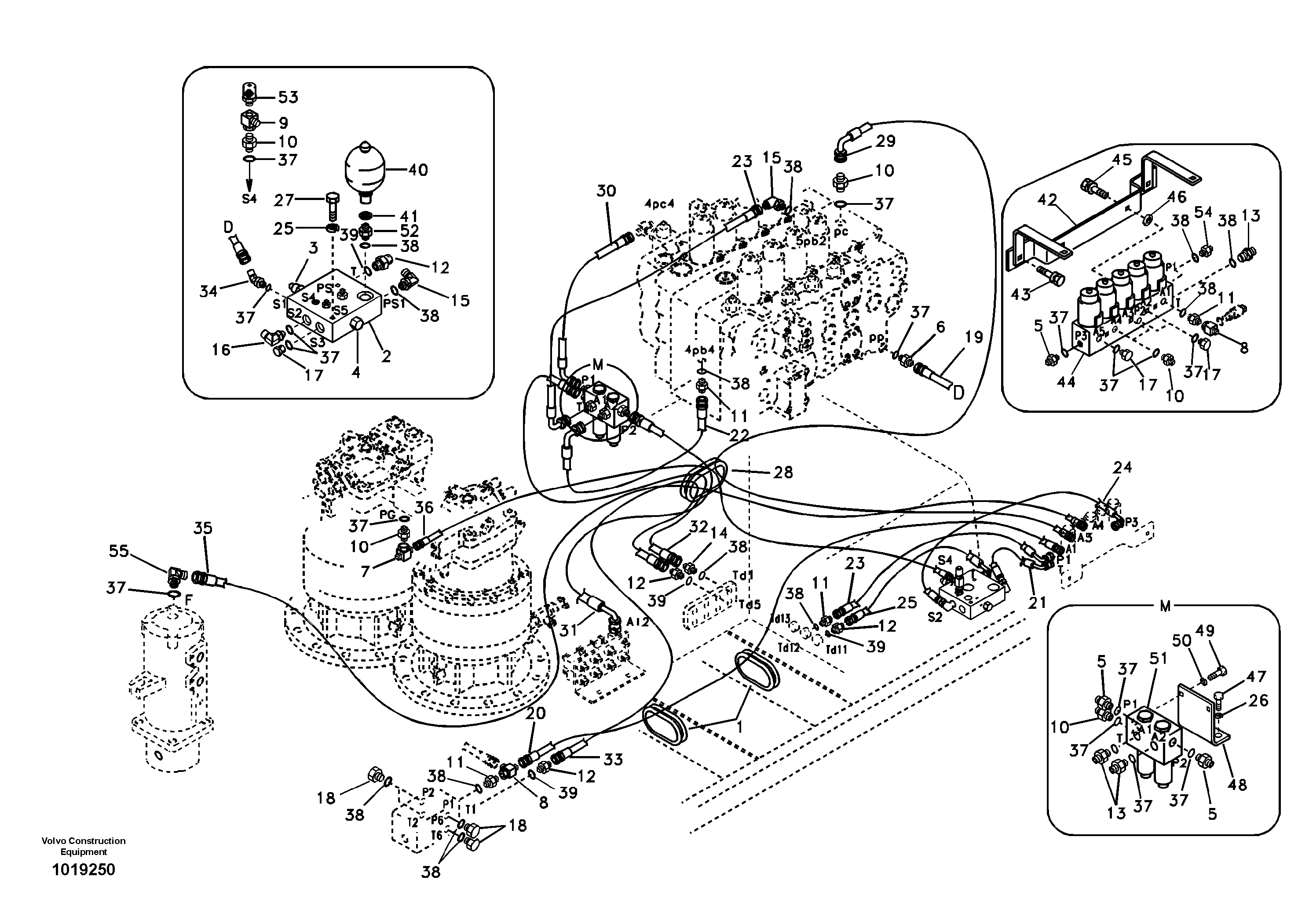 Servo system, control valve to solenoid valve — volvo parts diagram
