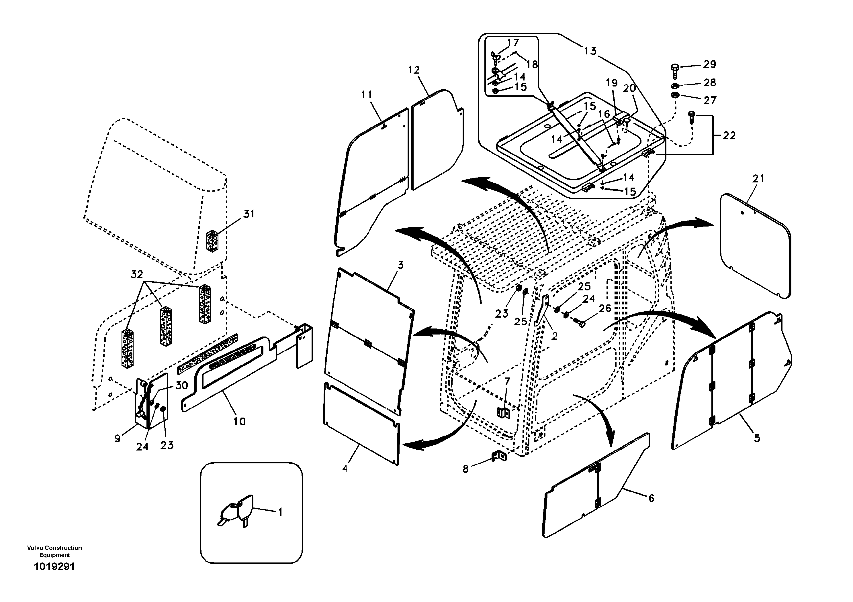 Antitheft system — volvo parts diagram
