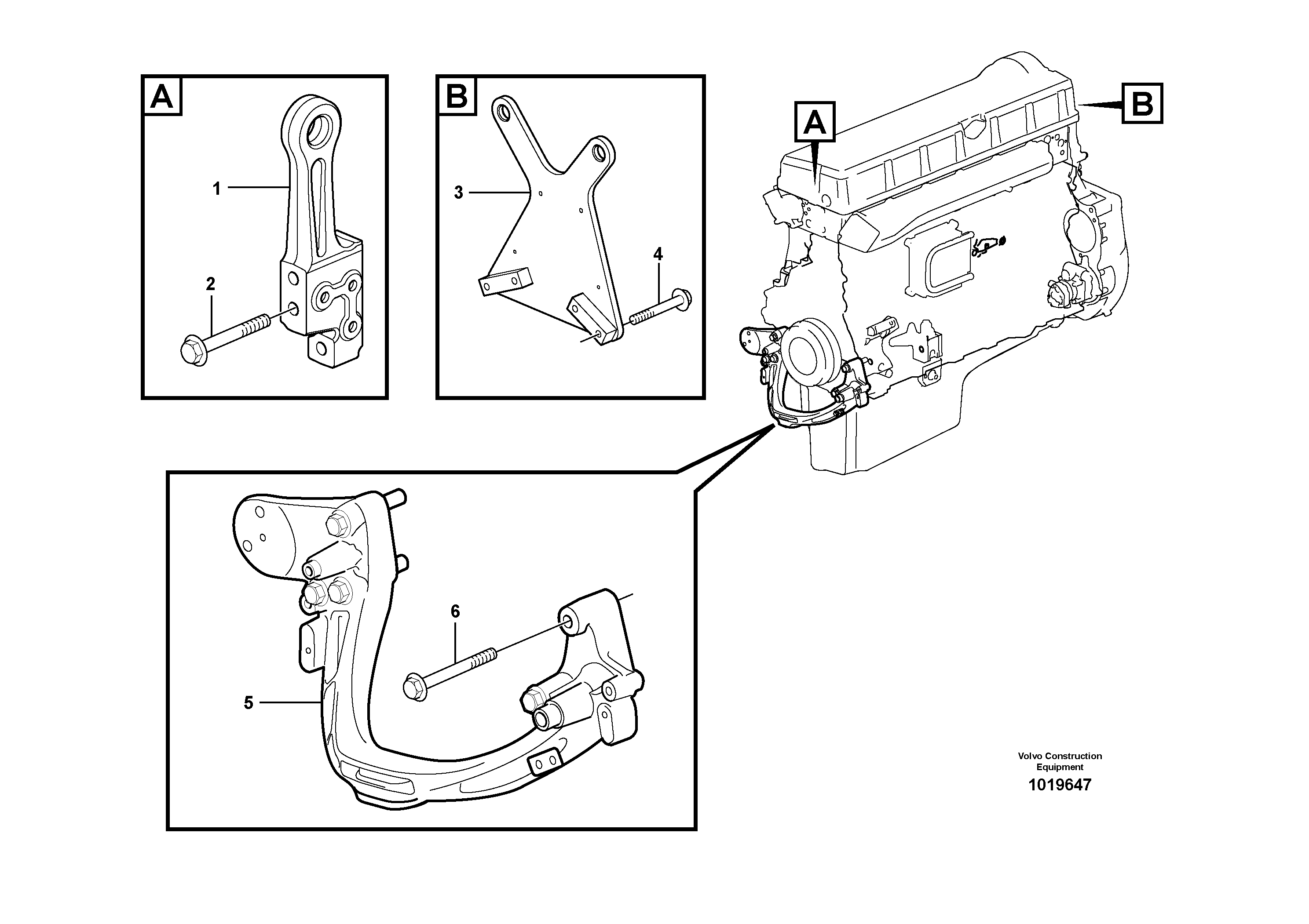 Engine mounting — volvo parts diagram