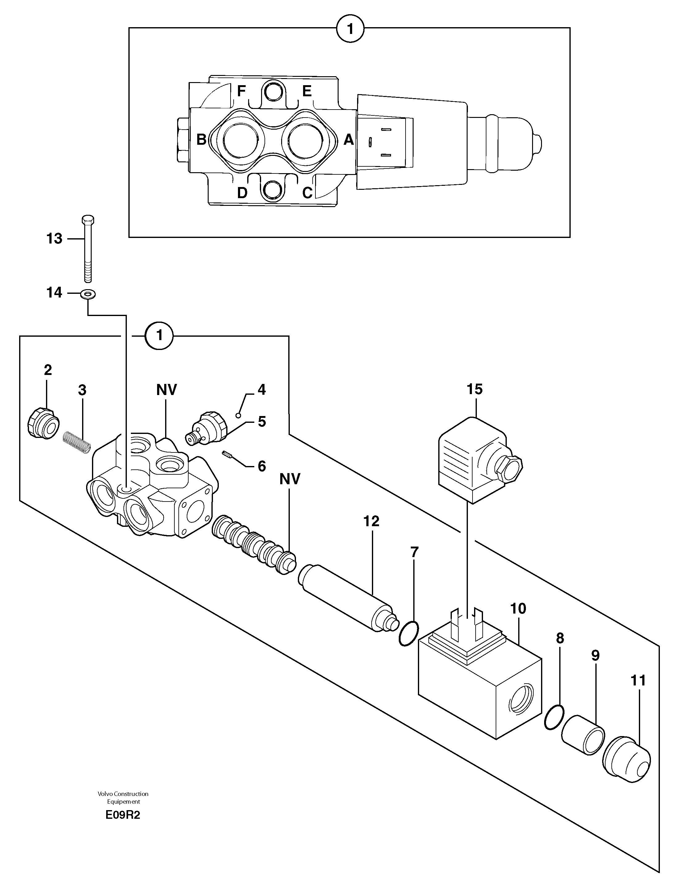 Slewing-offset selector switch — volvo parts diagram