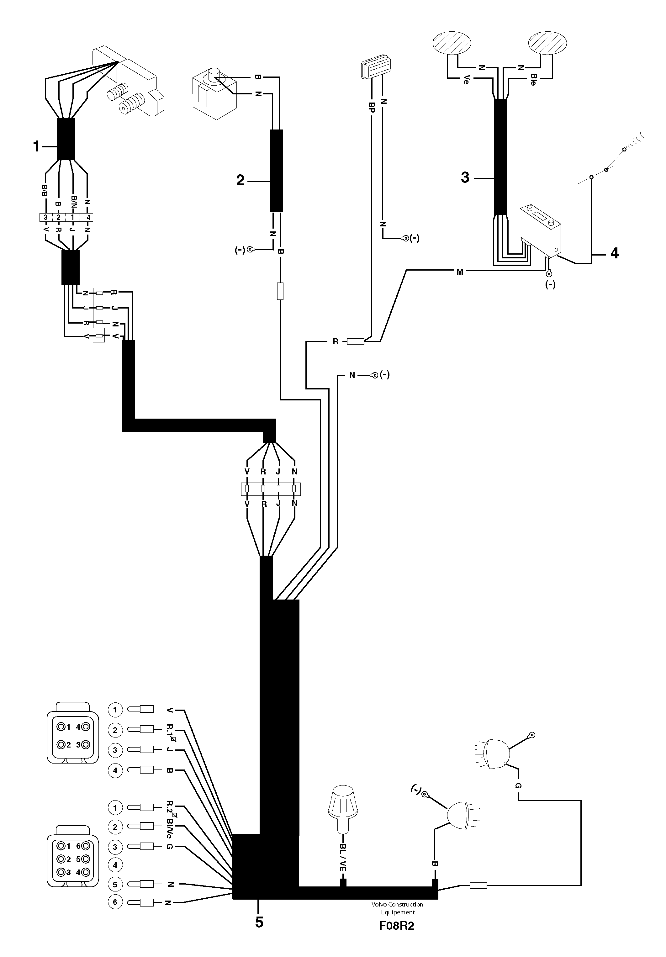 Electrical system / cab — volvo parts diagram