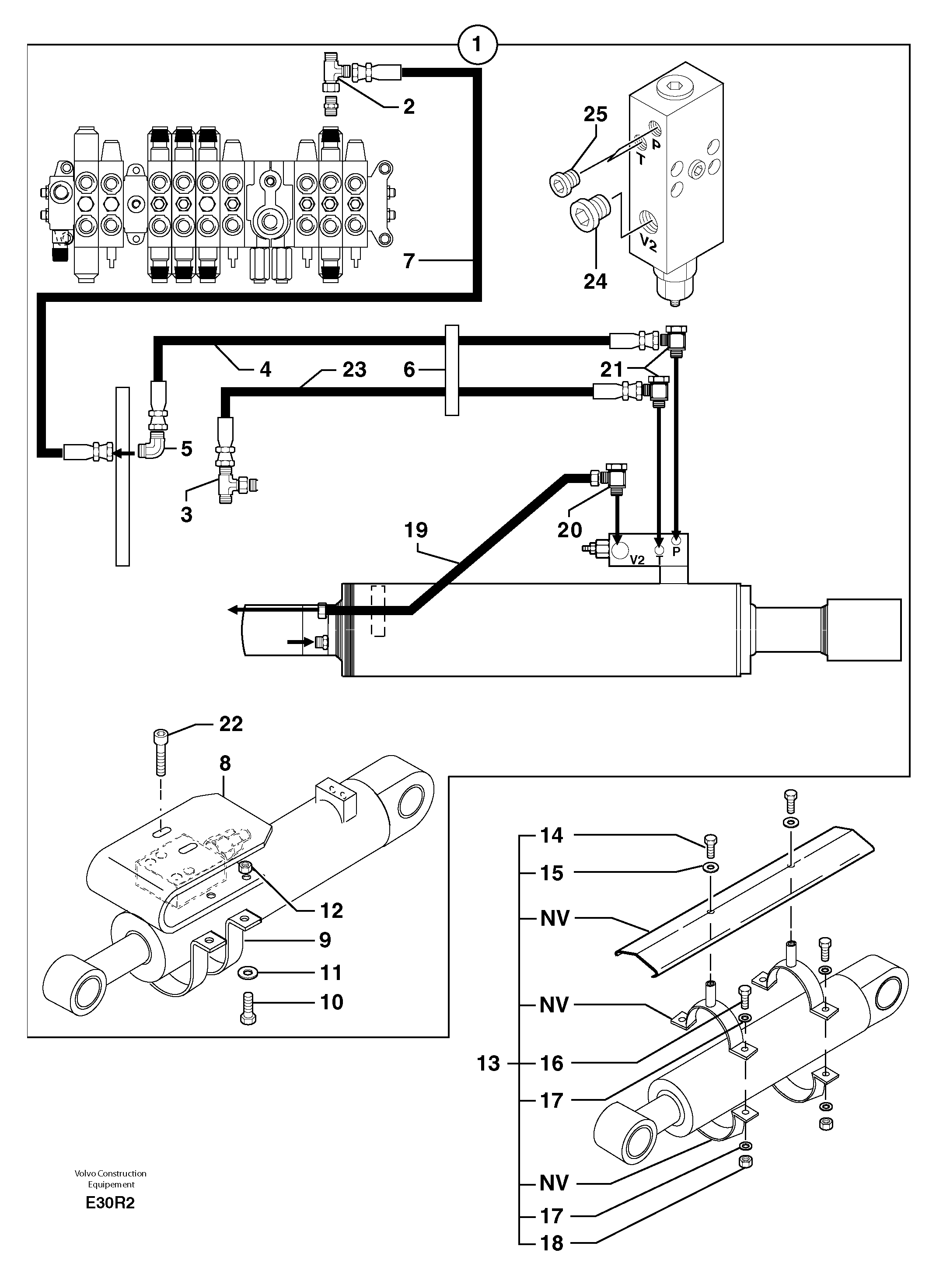 Supplement concerning handling operations / option — volvo parts diagram