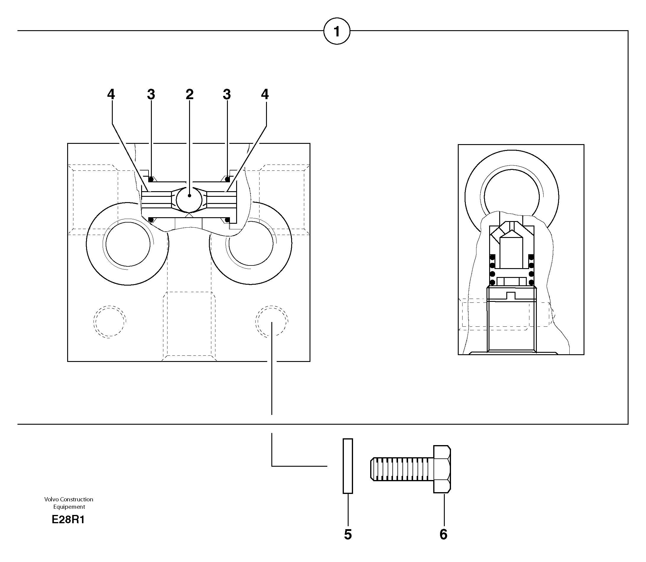 Slewing block — volvo parts diagram