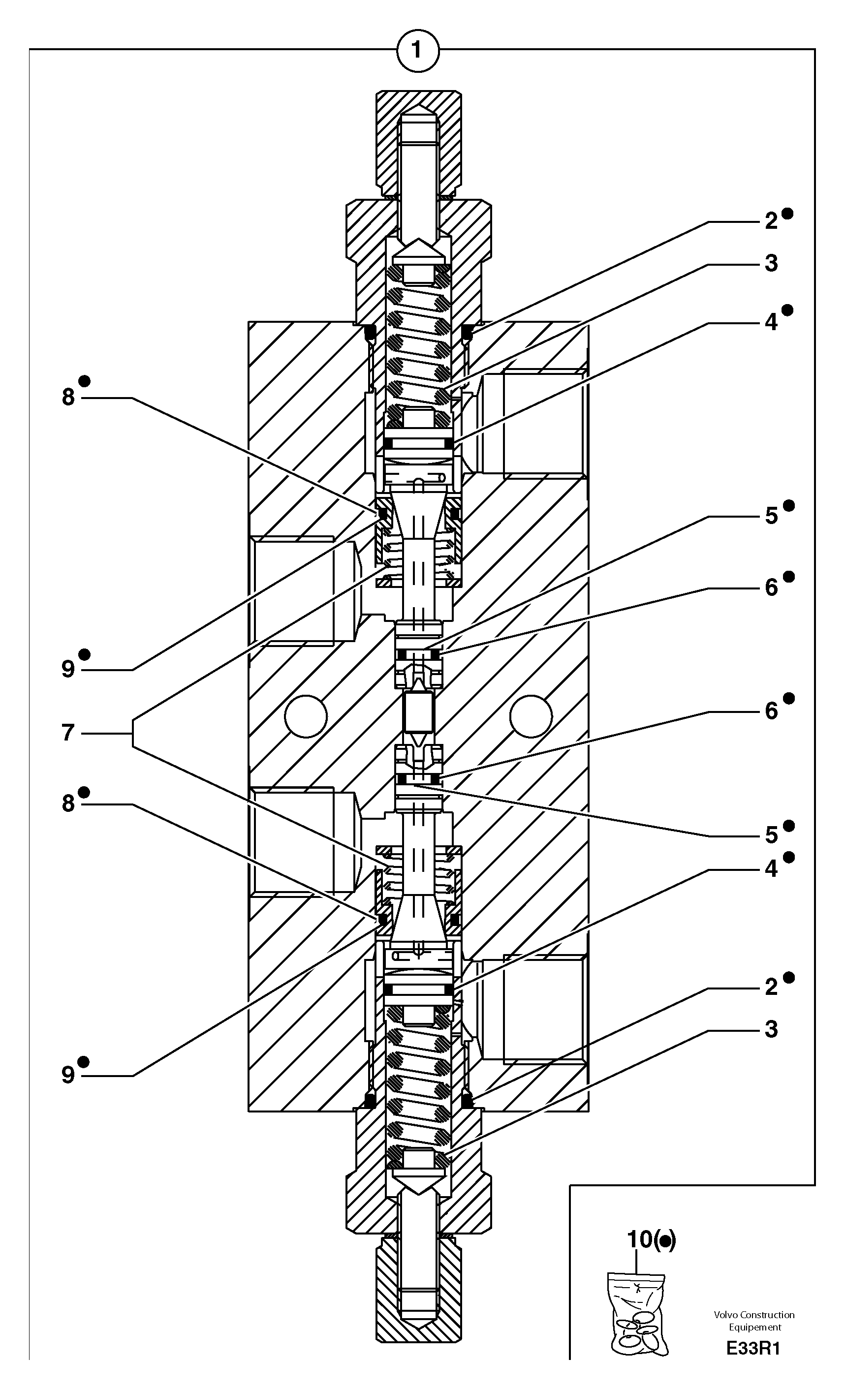 Balancing valve ( offset cylinder ) — volvo parts diagram