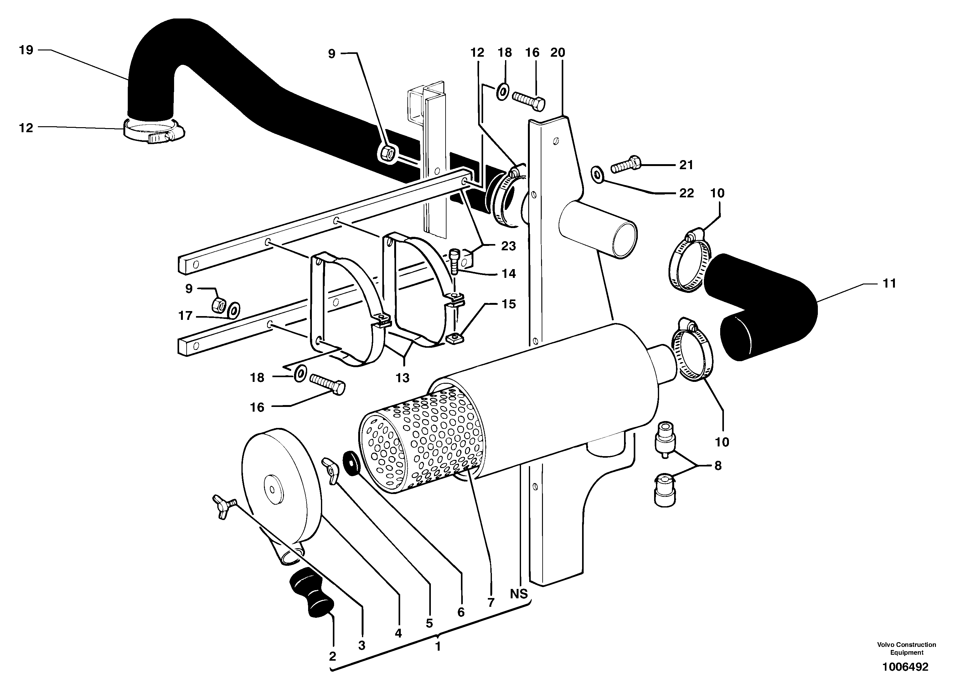 Air filter — volvo parts diagram