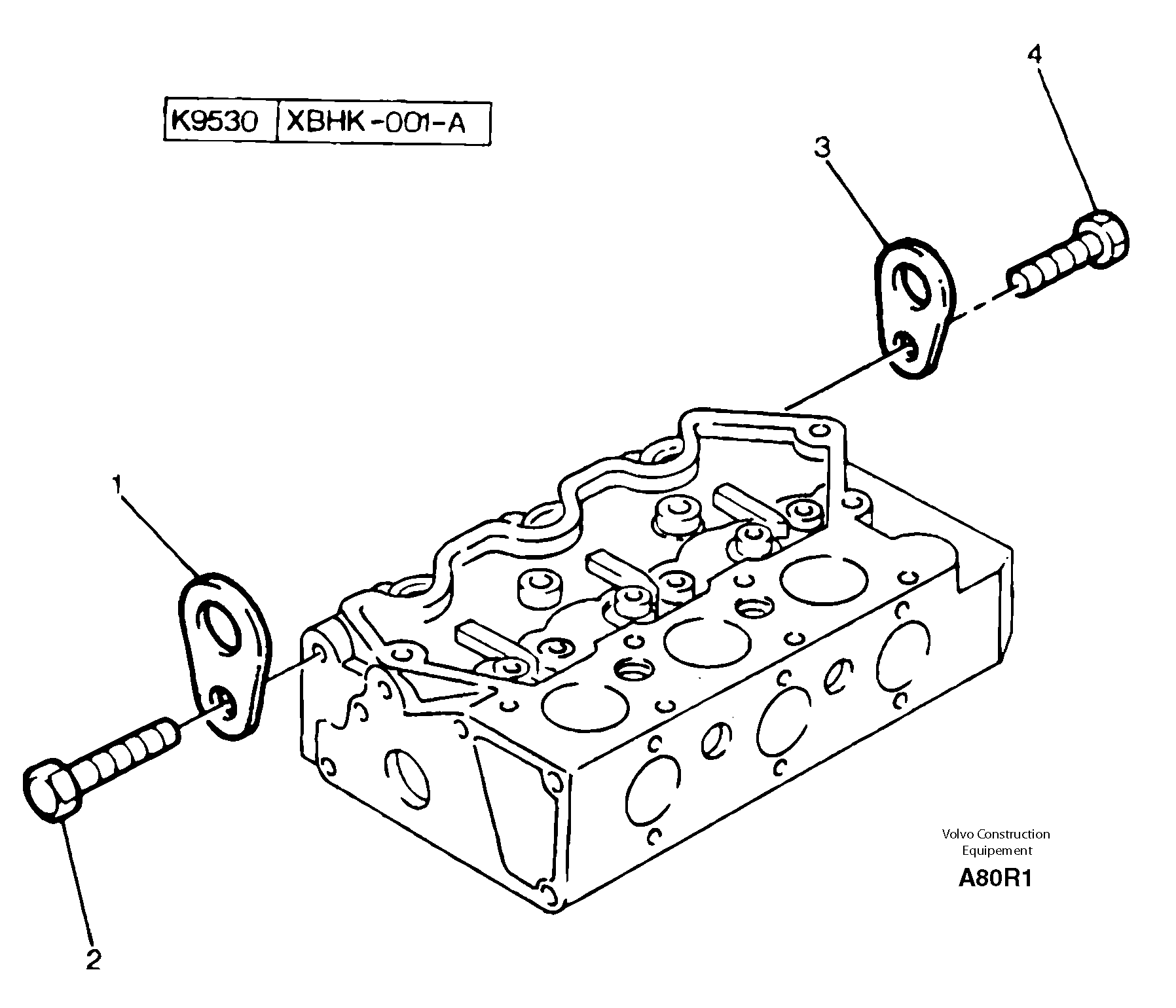 Engine lifting — volvo parts diagram