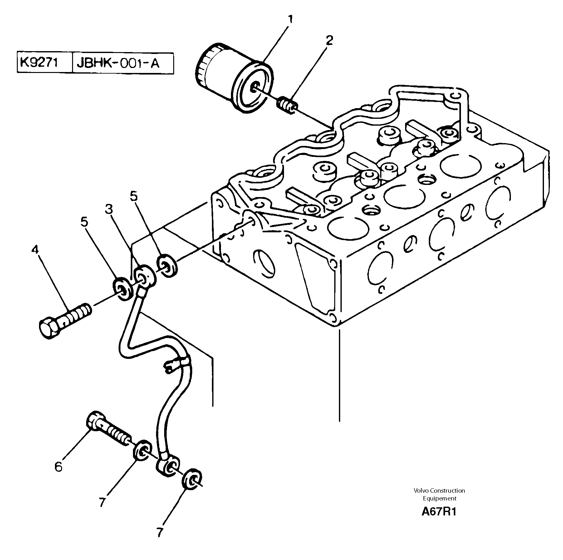 Oil filter — volvo parts diagram