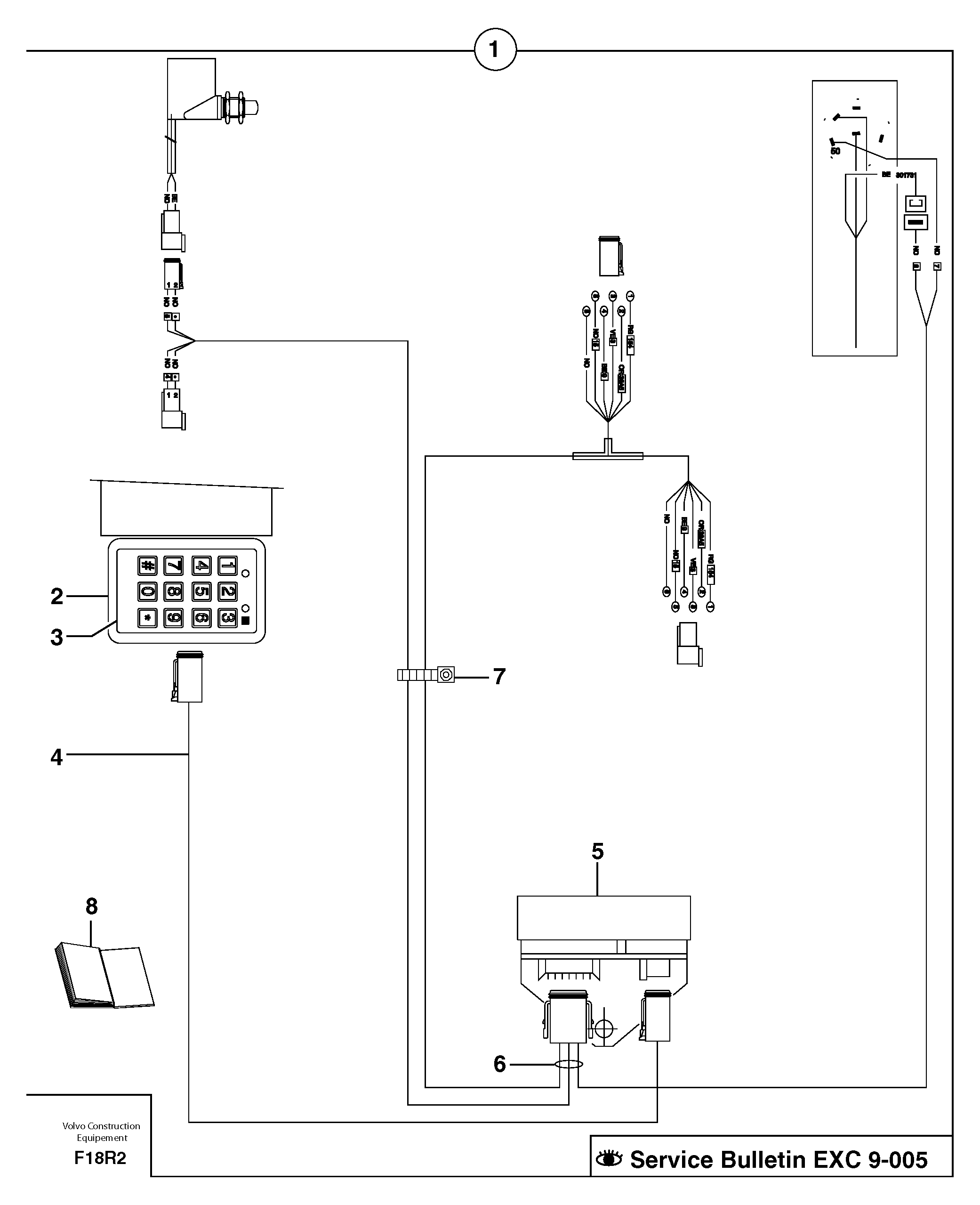 coded keypad ( anti-start ) / with Puma — volvo parts diagram