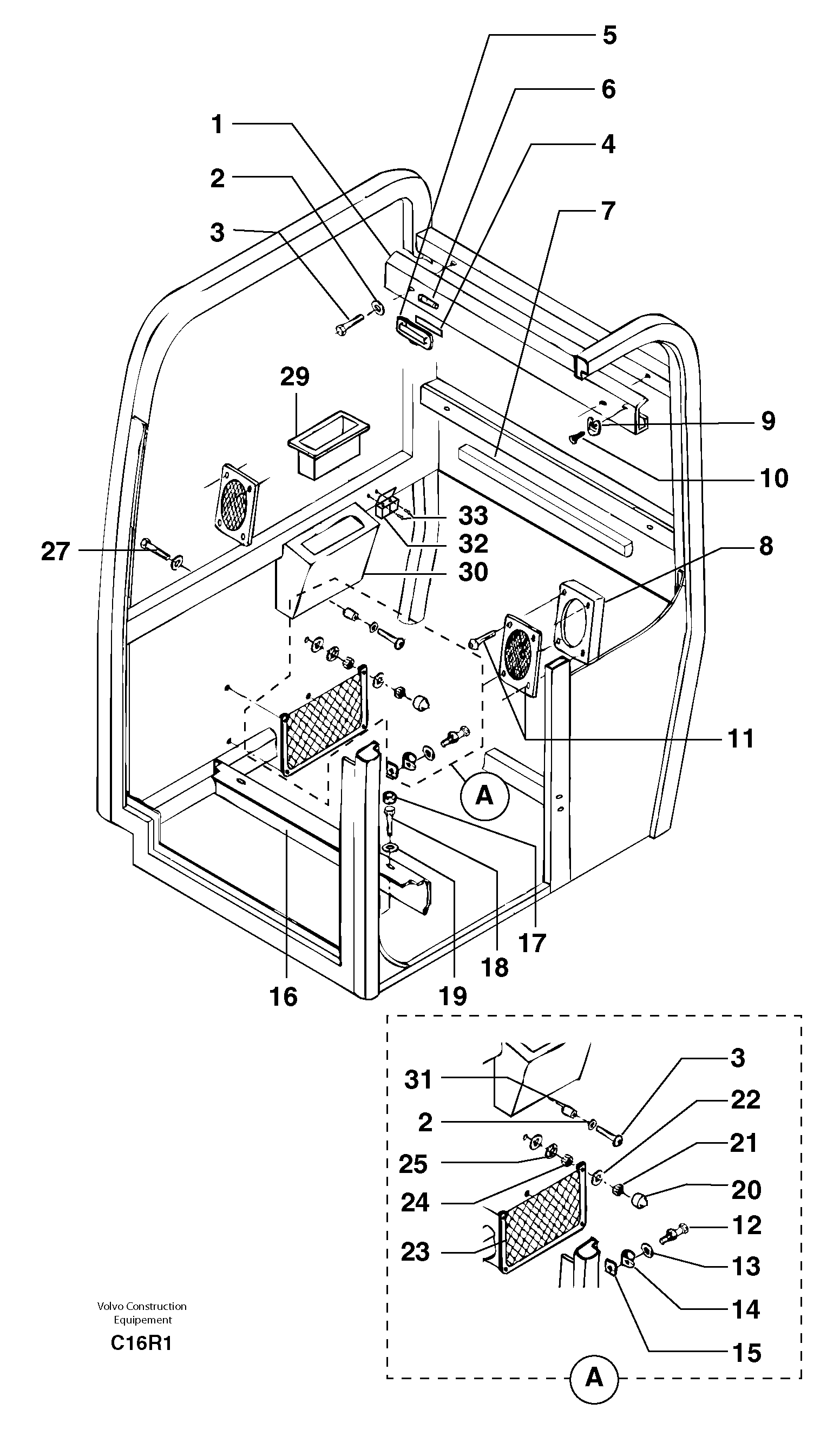 Cab : accessories — volvo parts diagram
