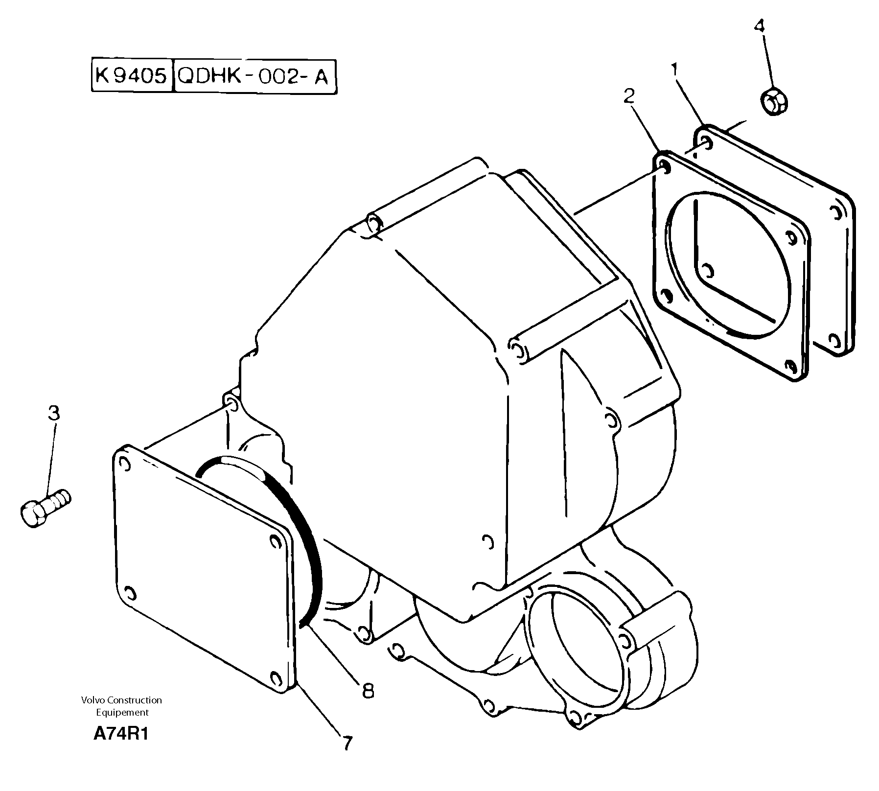 Ancillary attachment gear drive — volvo parts diagram