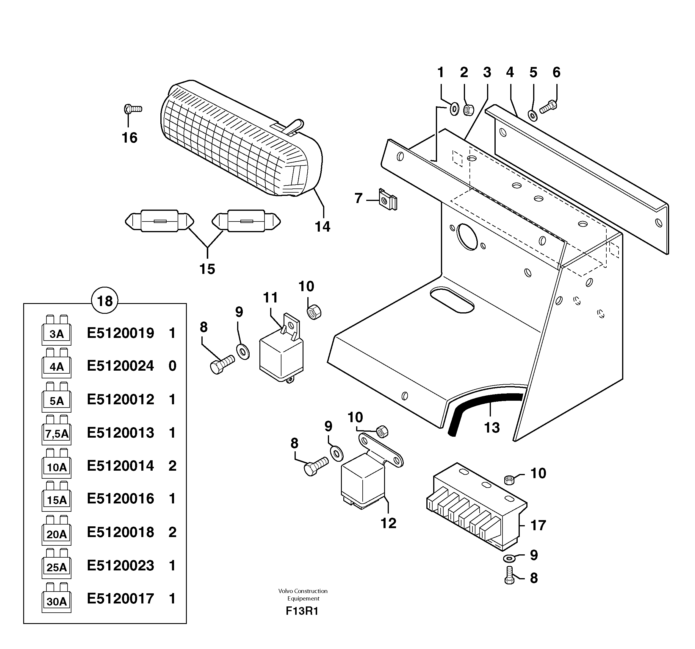 Electrical equipment / with Puma — volvo parts diagram