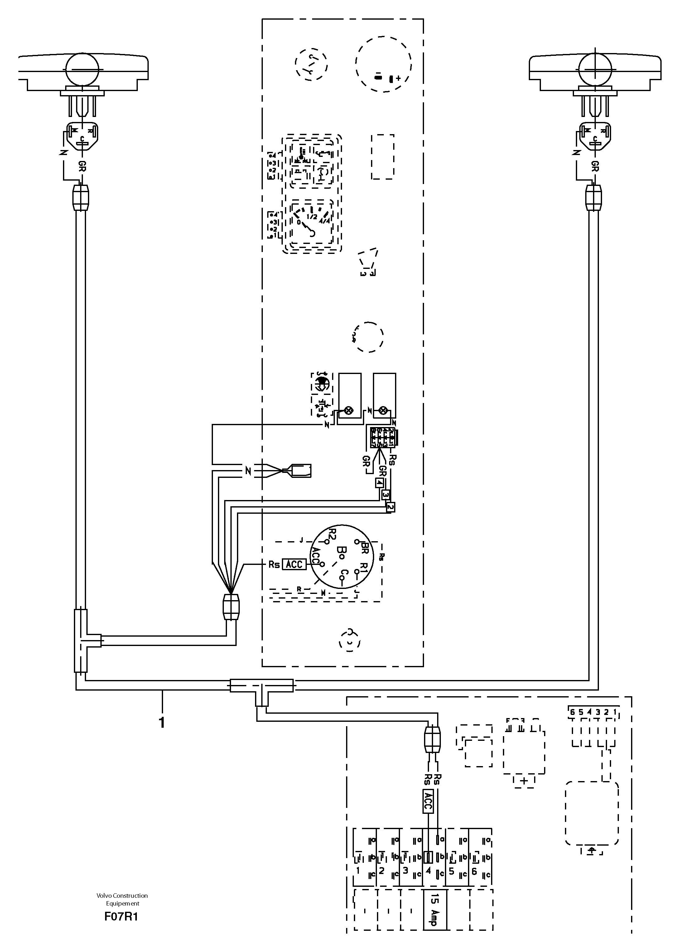 Electrical system ( front headlight ) — volvo parts diagram