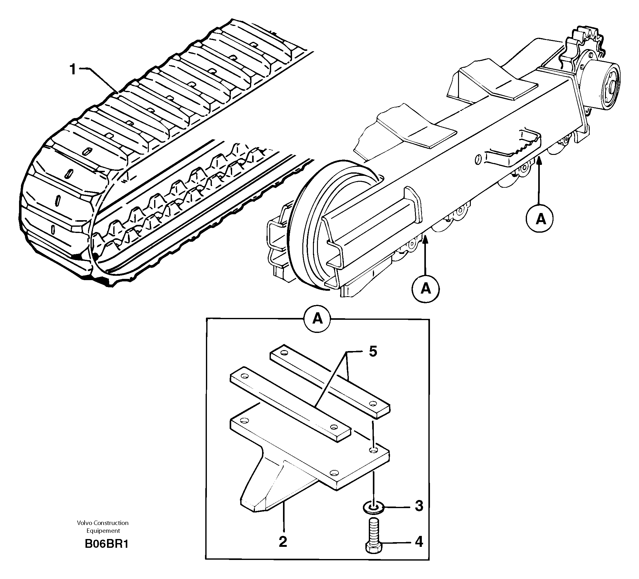 Rubber tracks — volvo parts diagram
