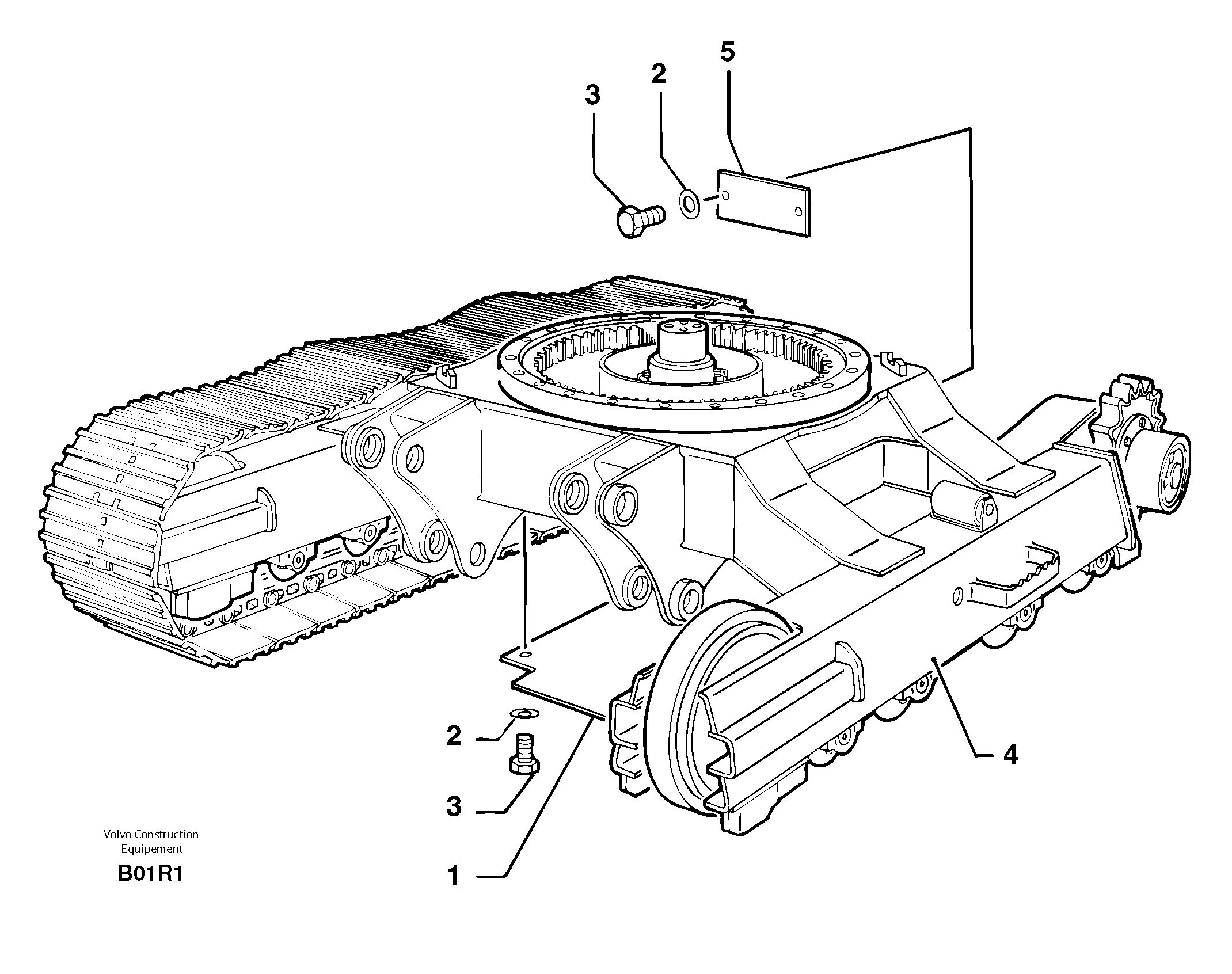 Lower frame — volvo parts diagram