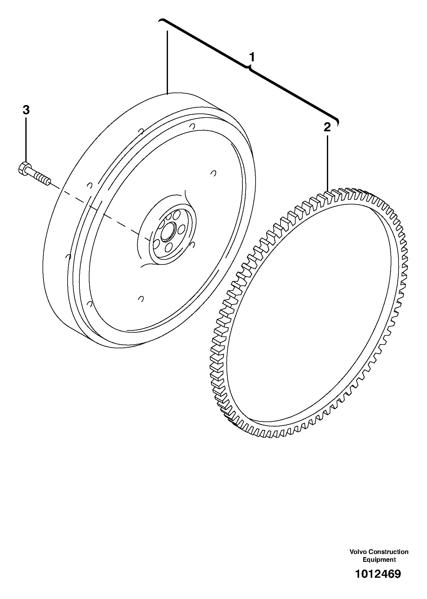 Flywheel — volvo parts diagram