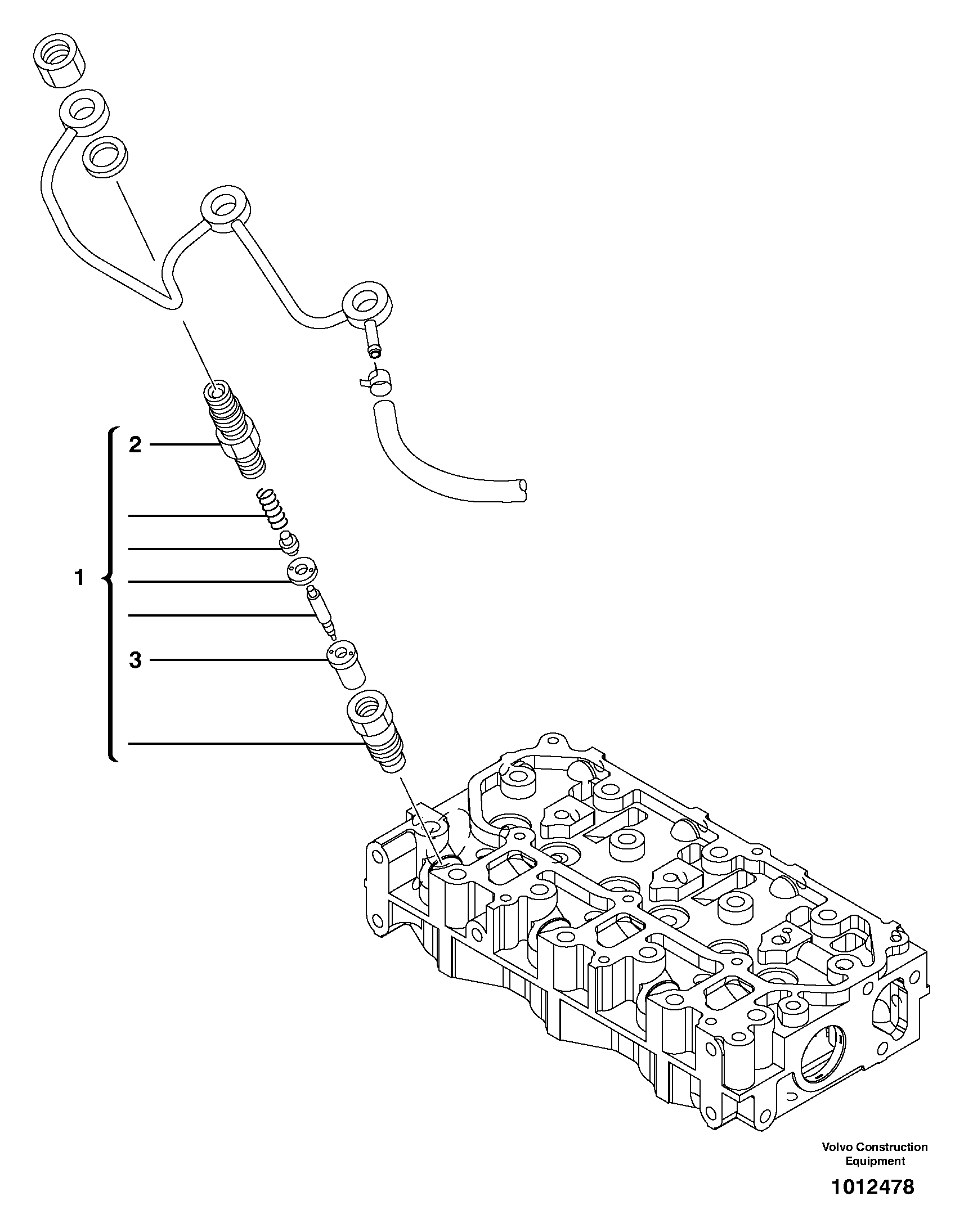 Injector — volvo parts diagram