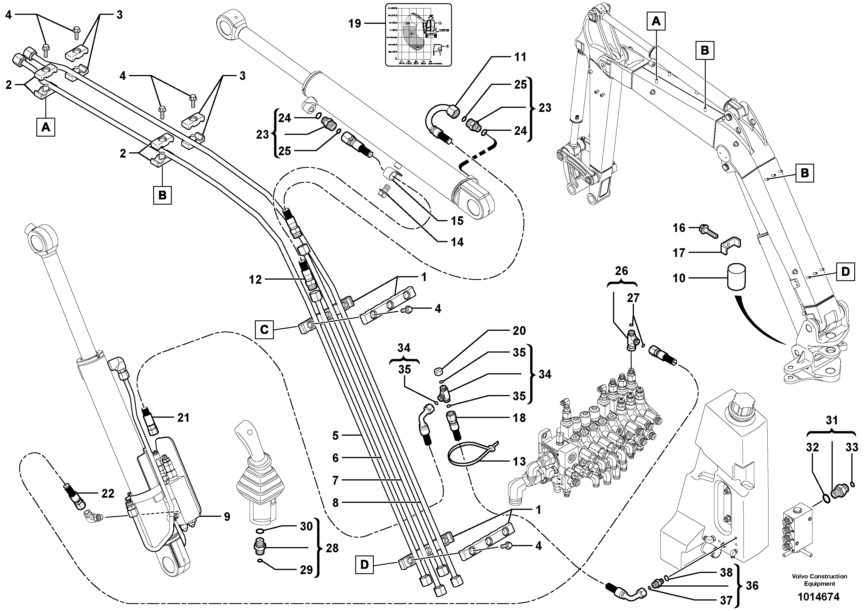 Handling boom  STD , USA — volvo parts diagram