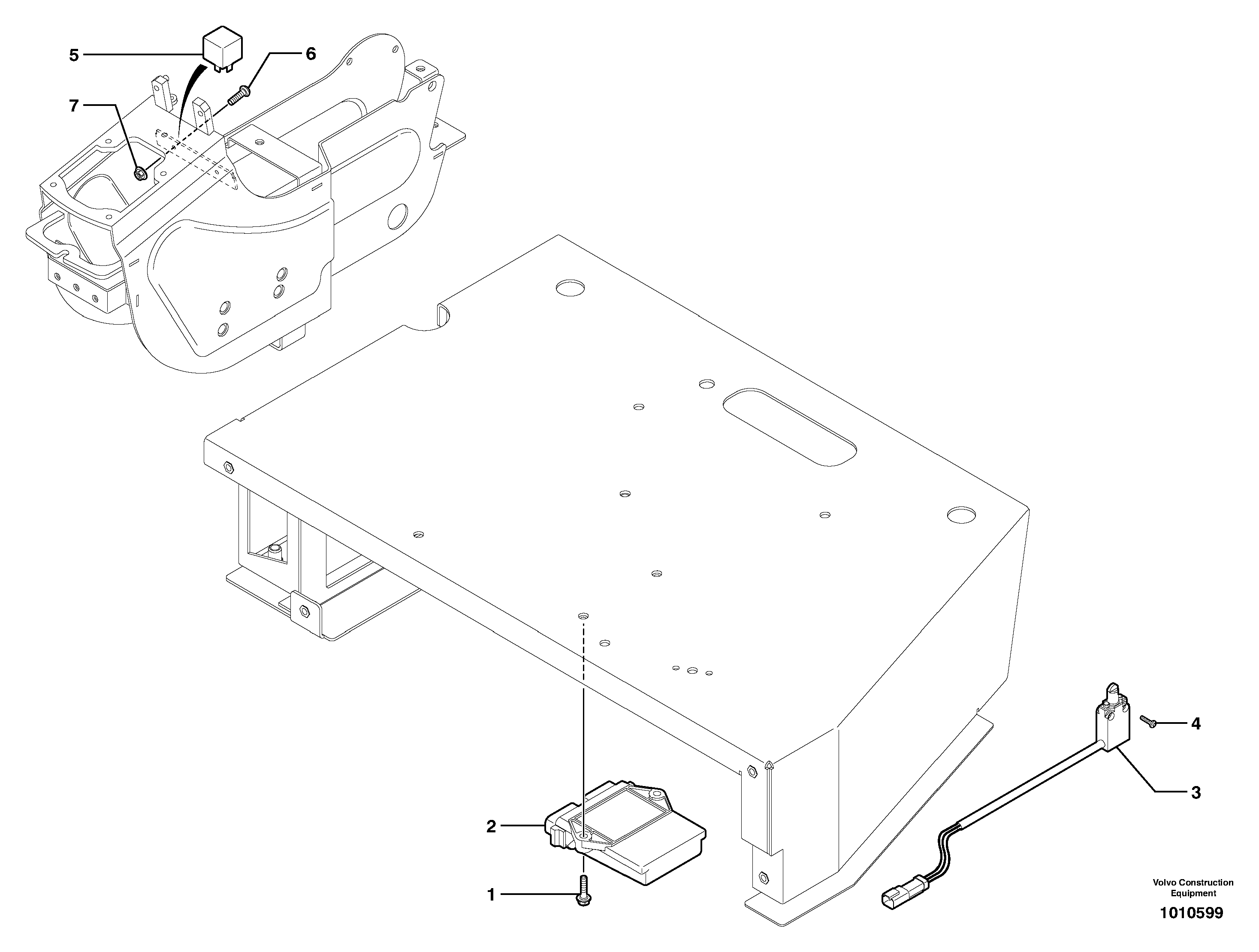 Electric installation on driver's seat — volvo parts diagram