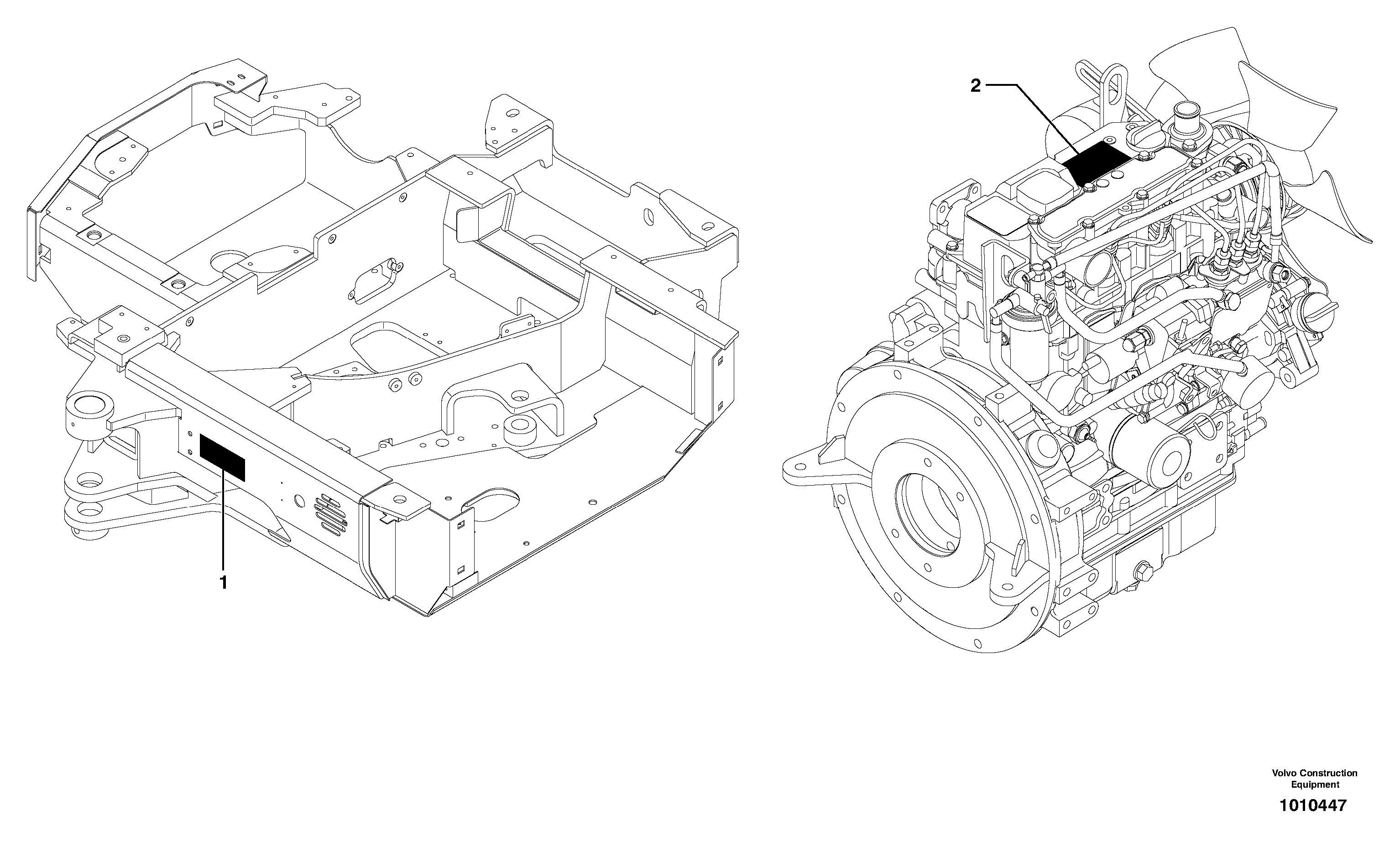 Product sign plate — volvo parts diagram