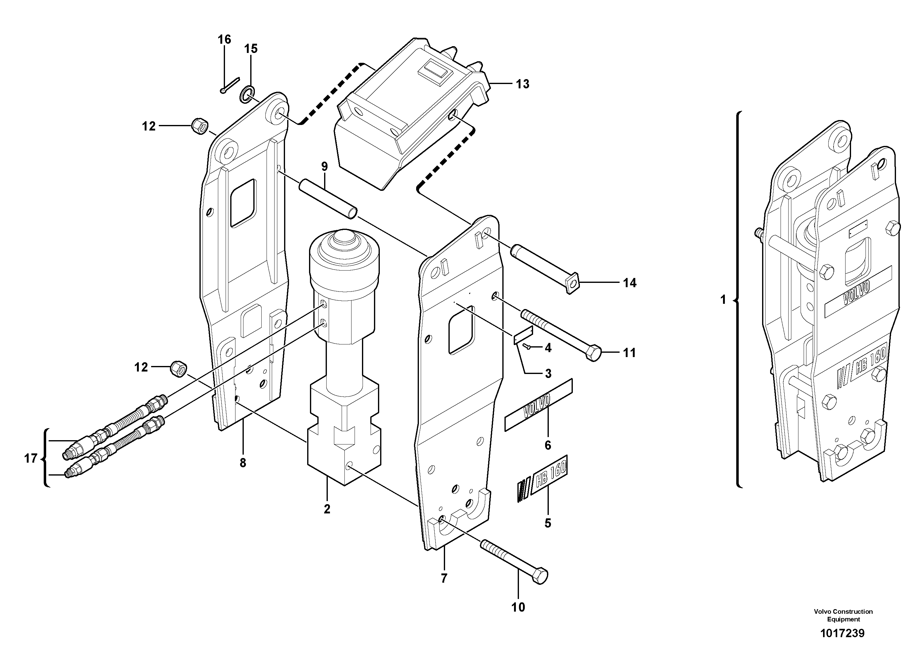 Hammer for Quickfit — volvo parts diagram