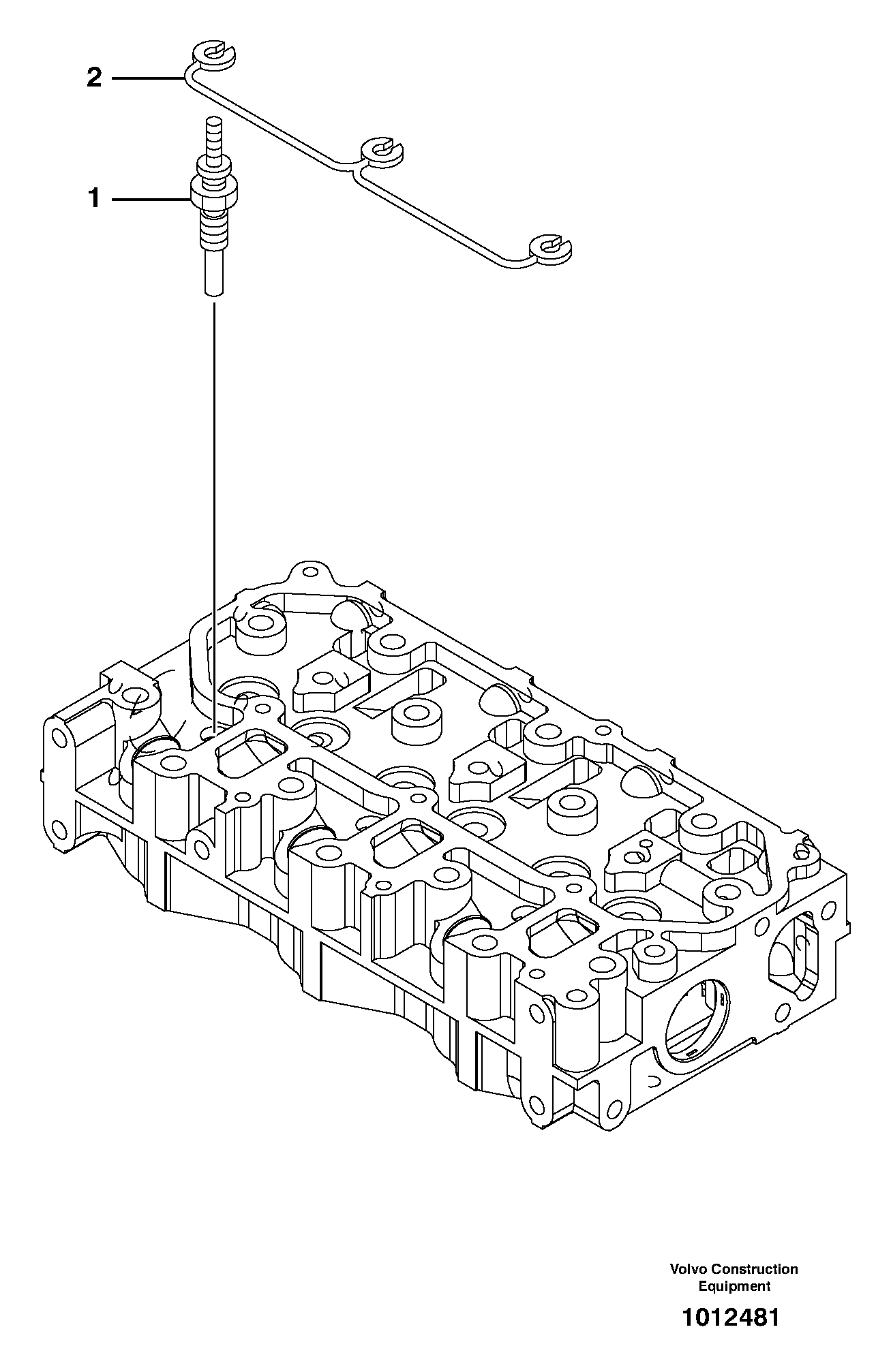 Preheating coil — volvo parts diagram