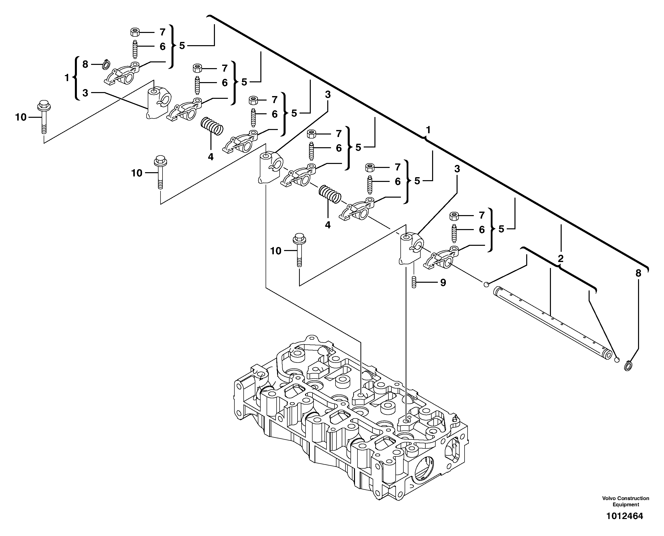 Rocker arm — volvo parts diagram
