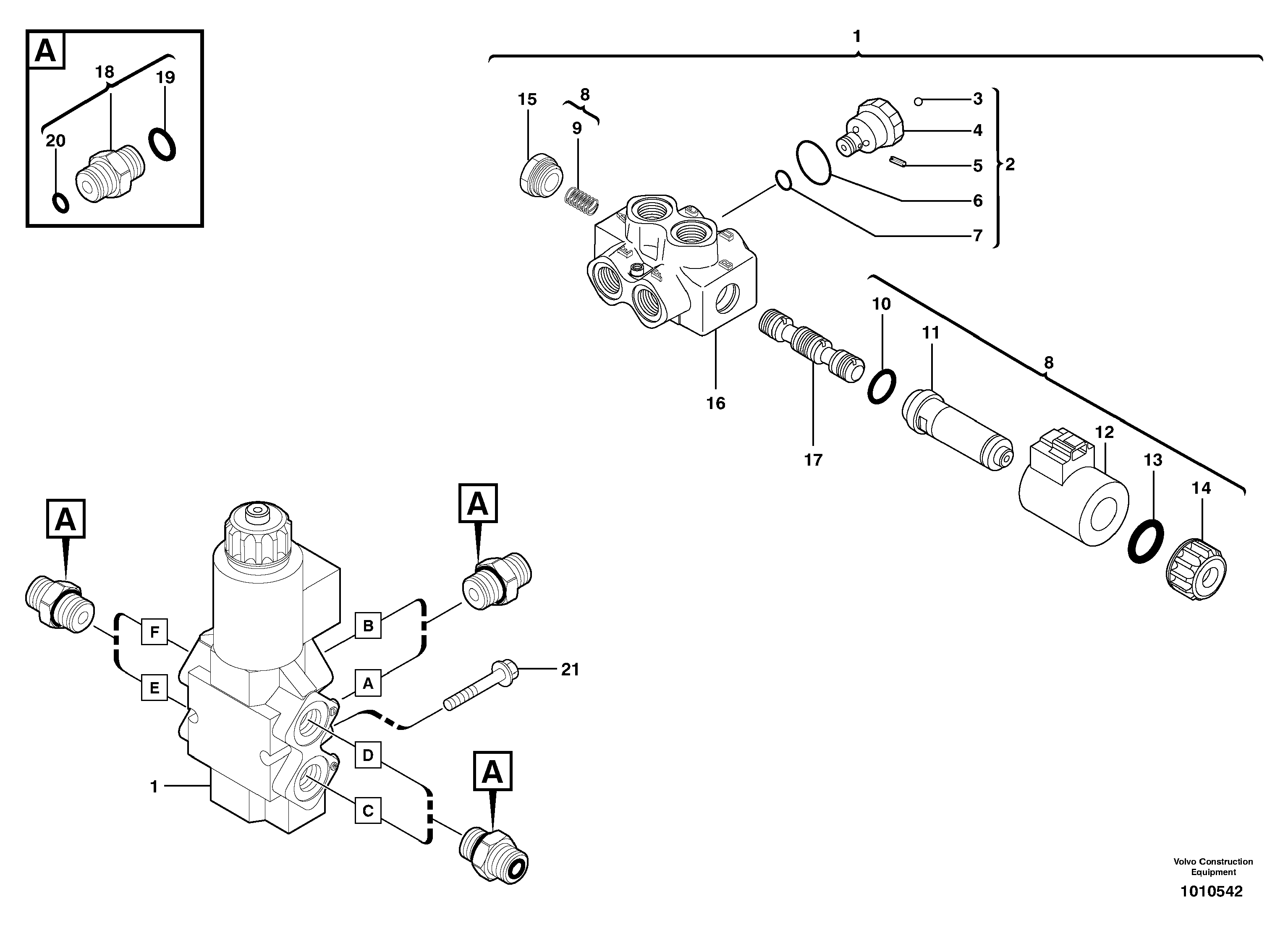Slewing-offset selector switch — volvo parts diagram