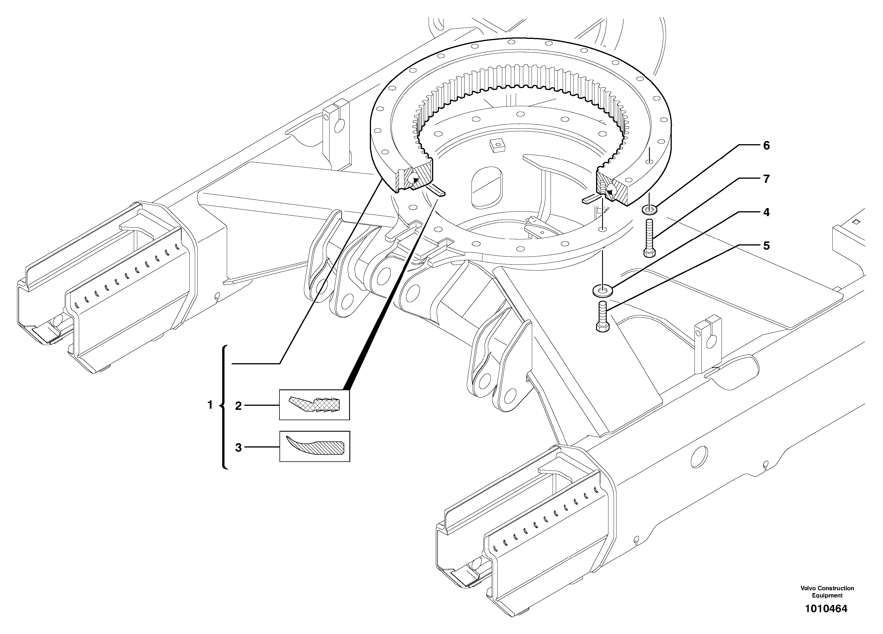 Slewing ring — volvo parts diagram