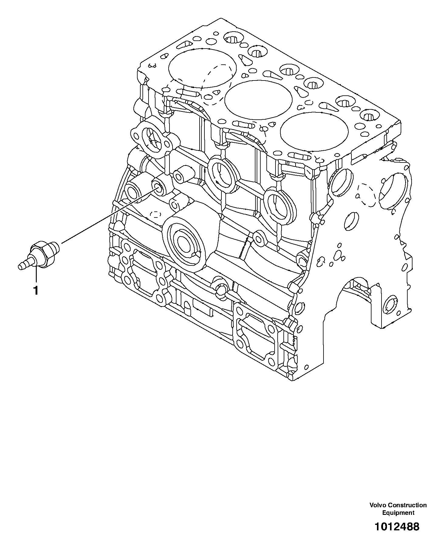 Oil pressure switch — volvo parts diagram