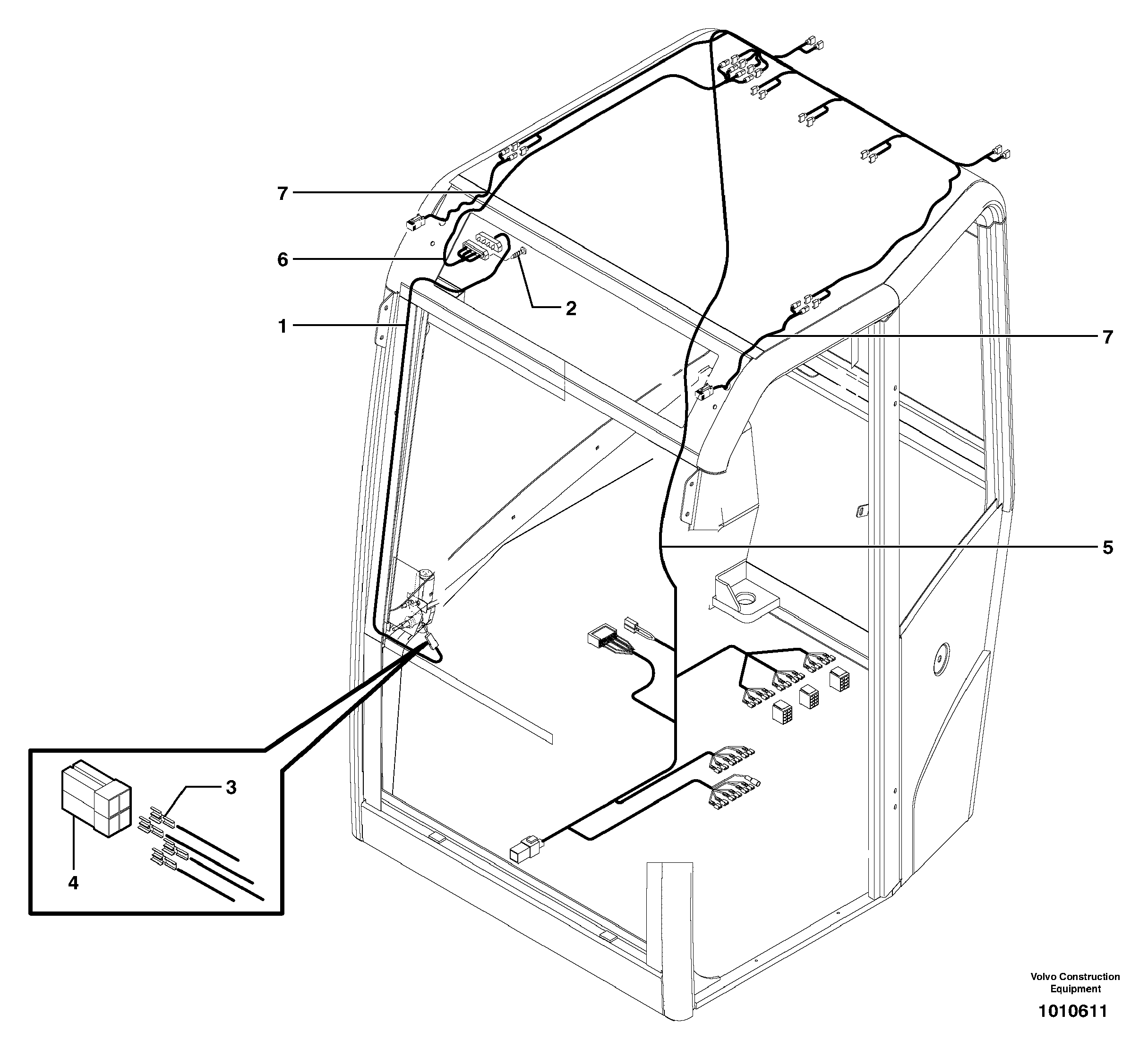 Electrical system / cab — volvo parts diagram