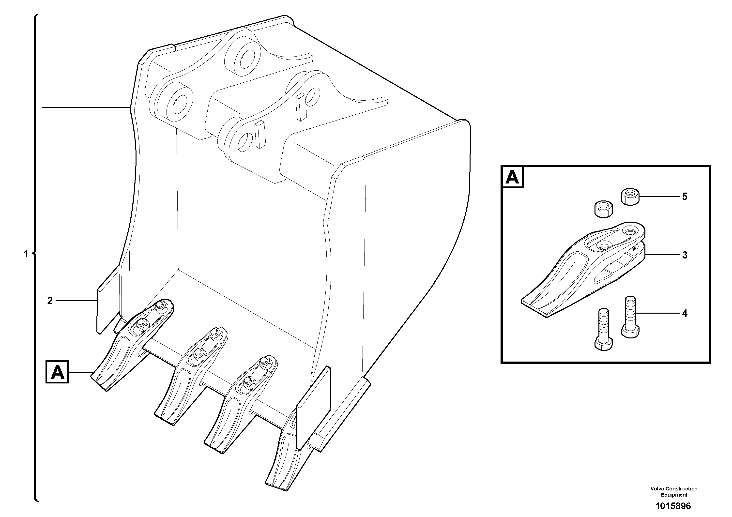 Bucket — volvo parts diagram