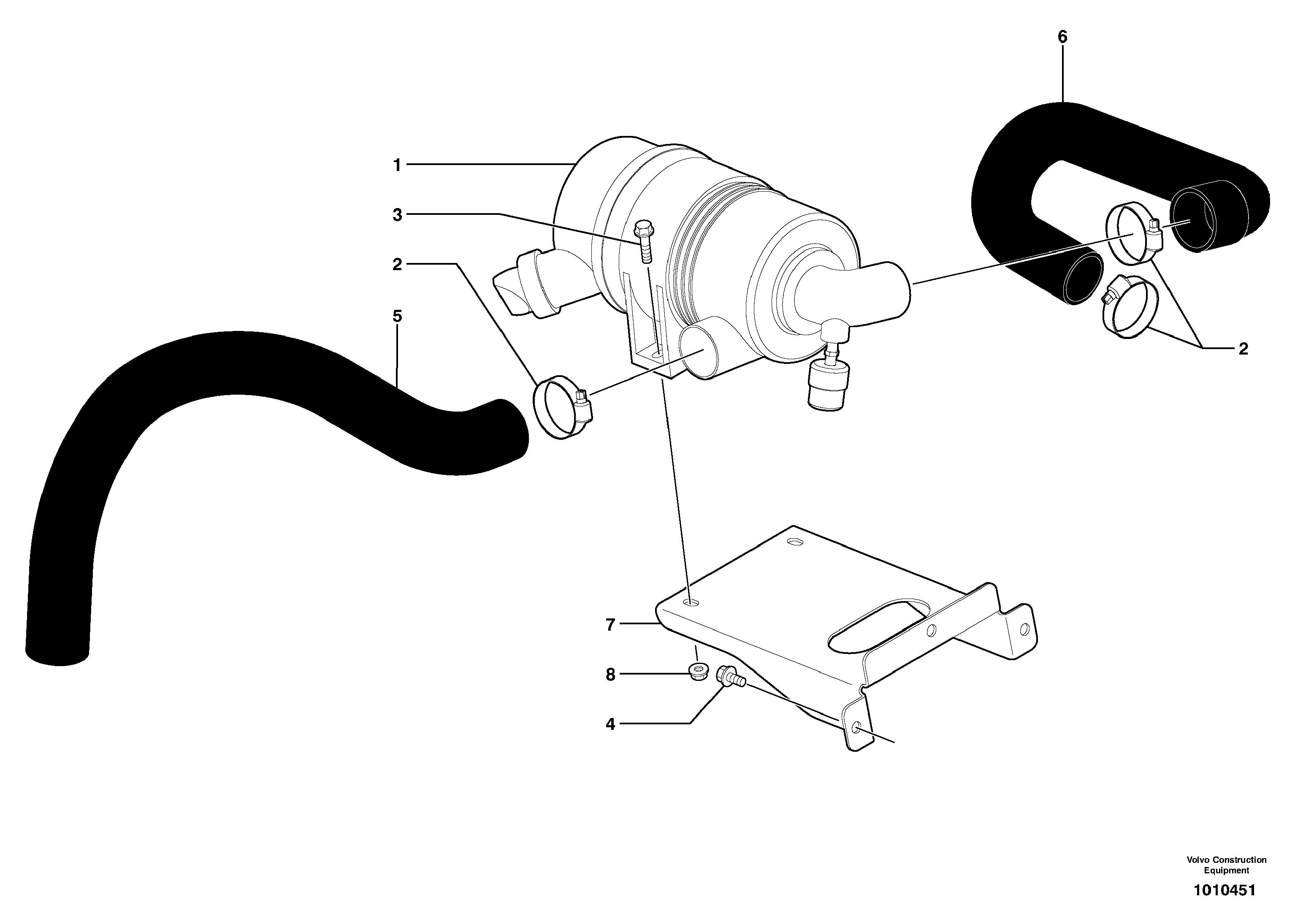 Intake / air filter — volvo parts diagram