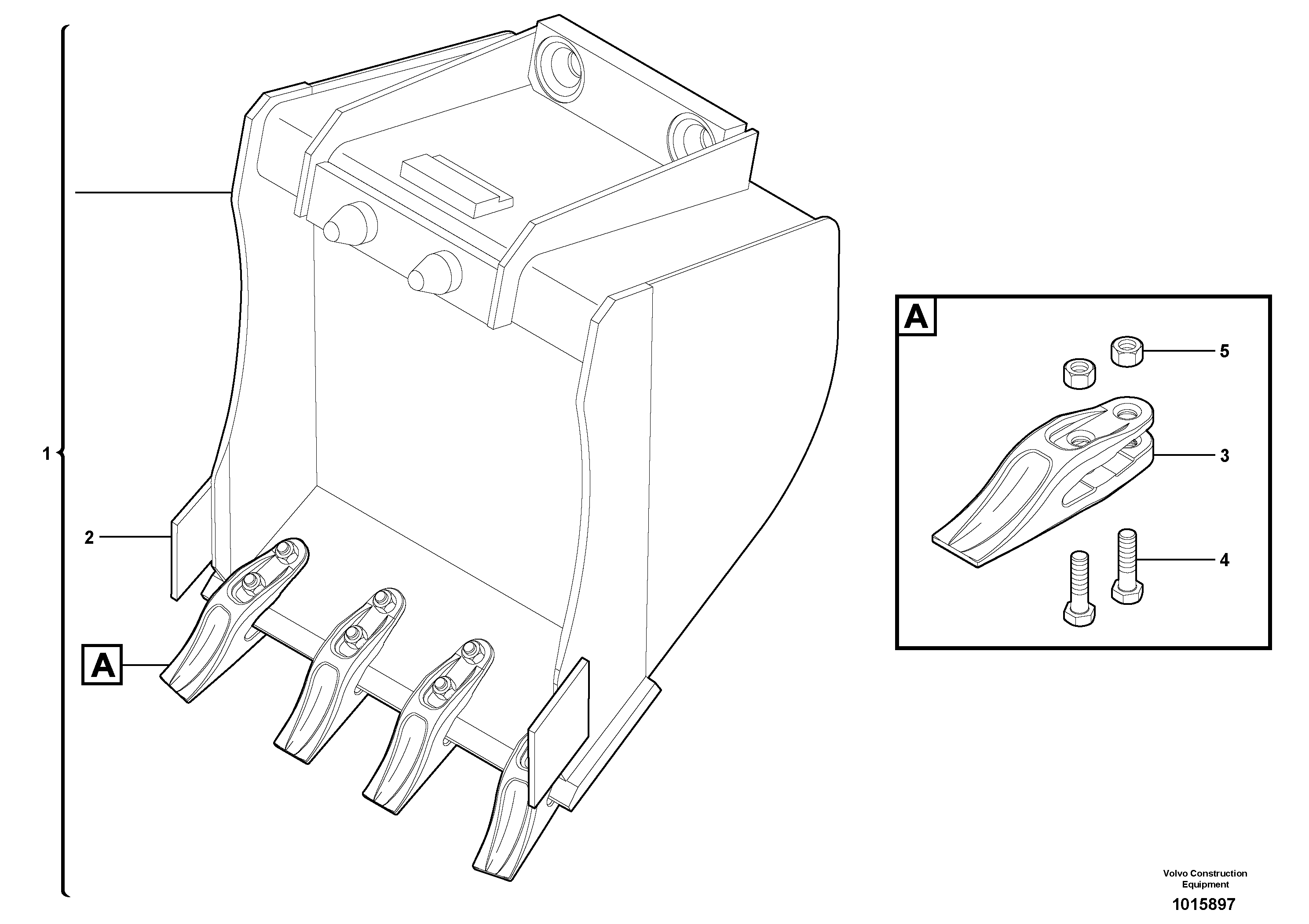 Buckets for Quickfit — volvo parts diagram