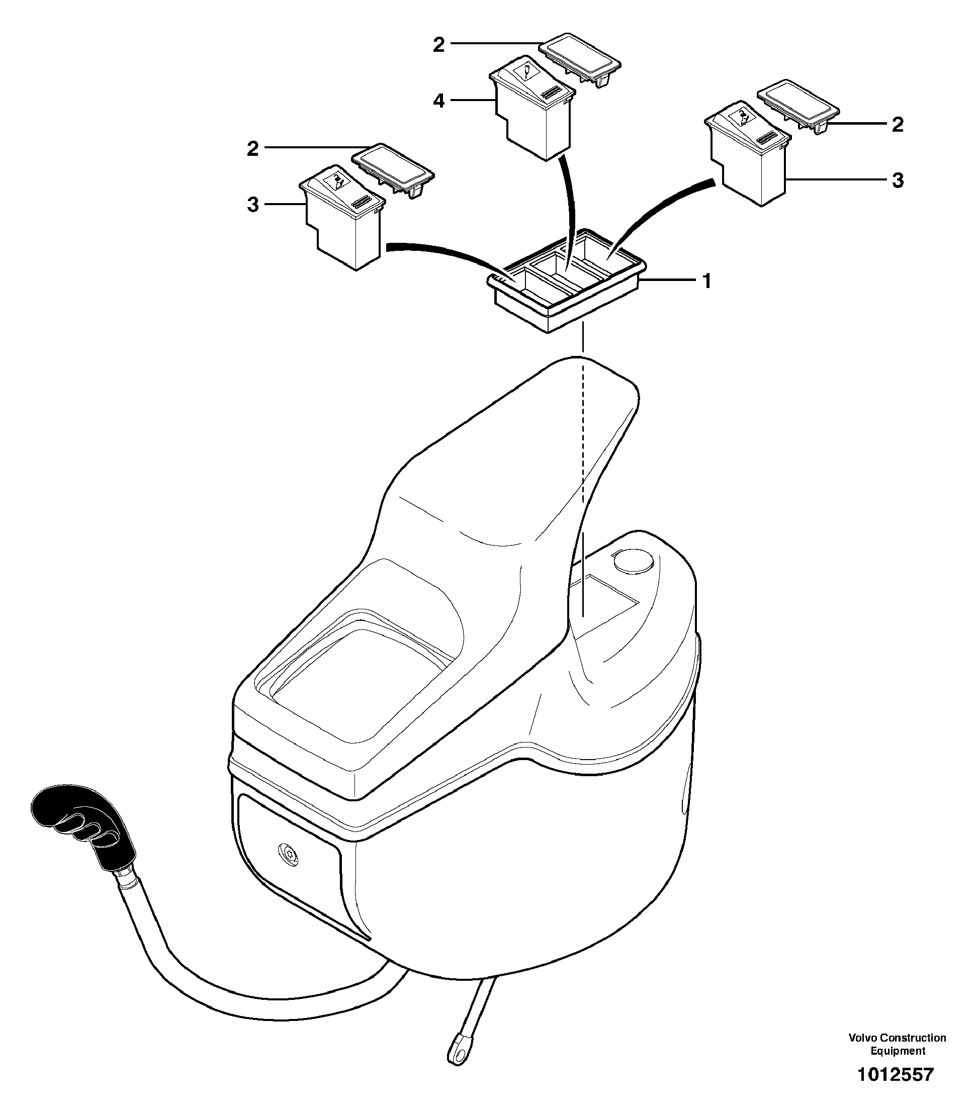 Instrument panel, left — volvo parts diagram