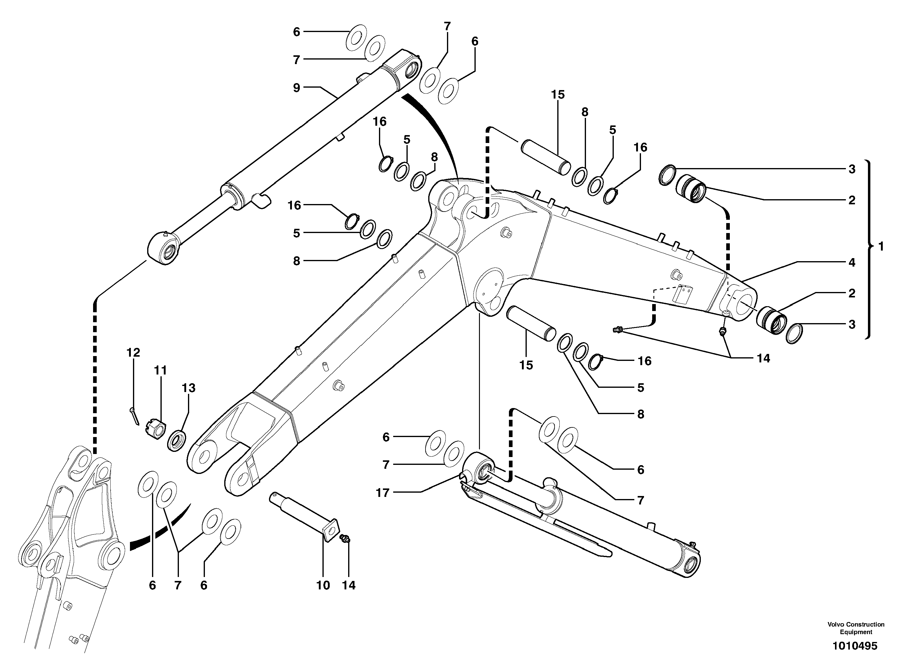 Boom — volvo parts diagram