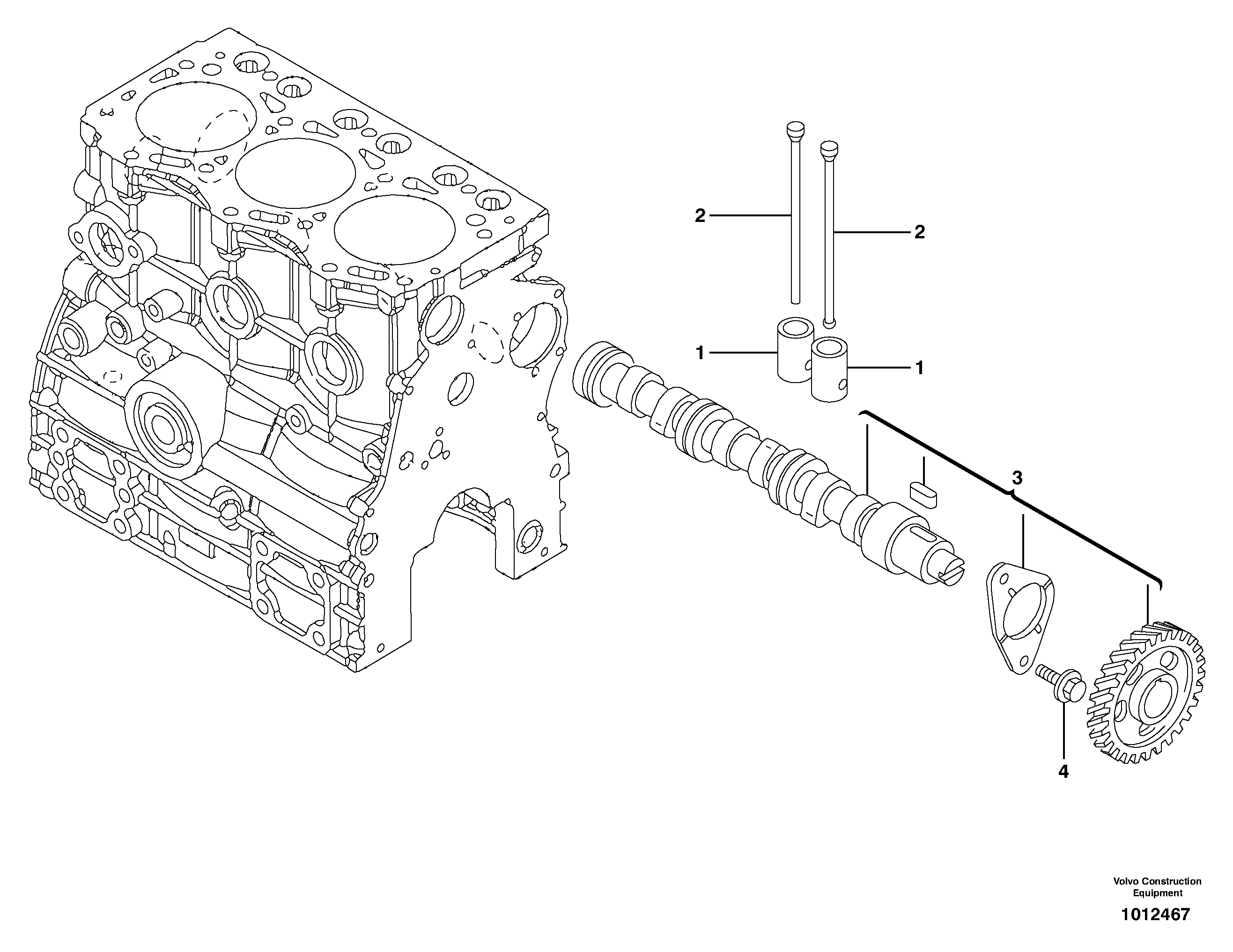 Camshaft — volvo parts diagram