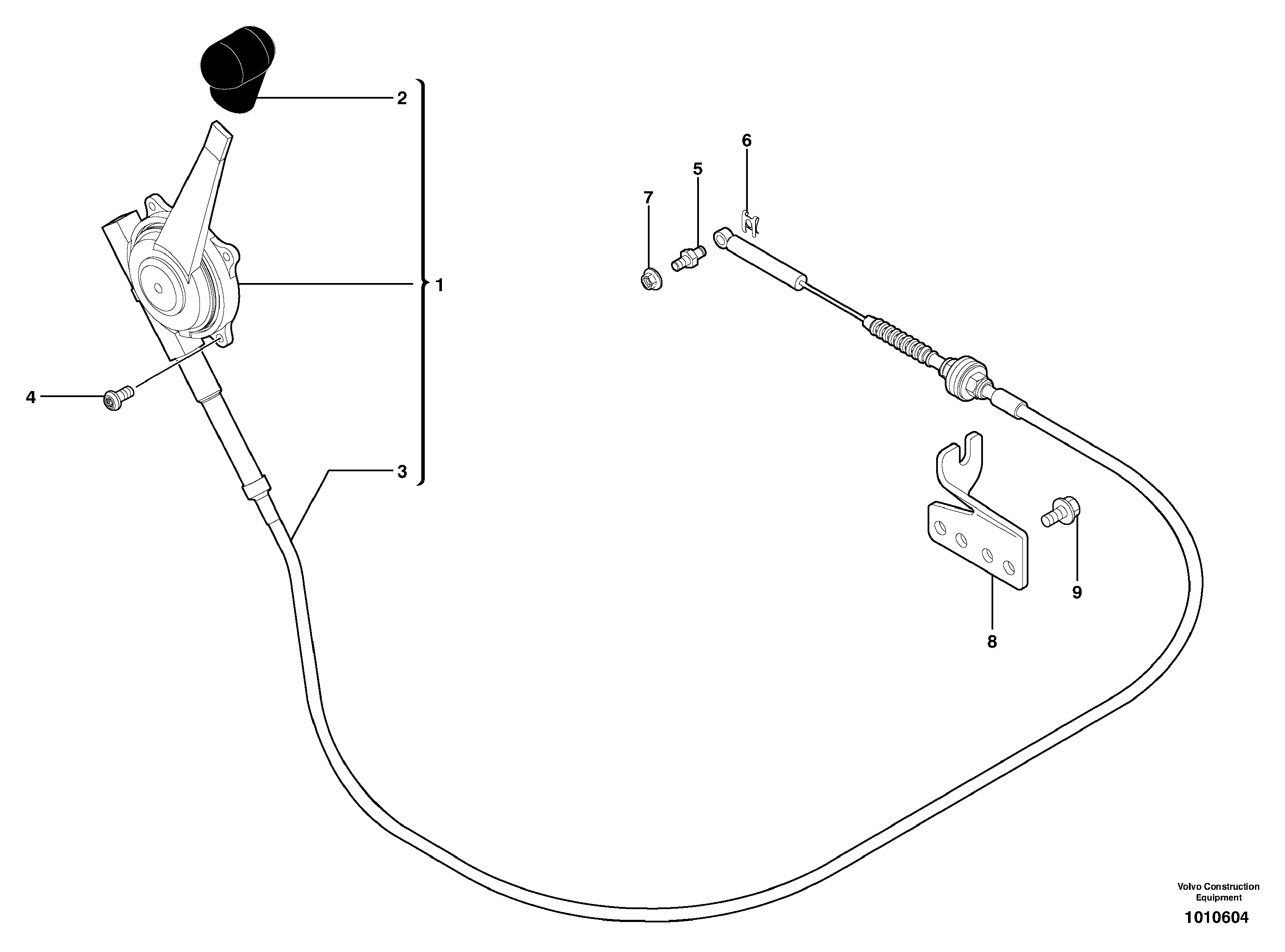 Engine acceleration control — volvo parts diagram