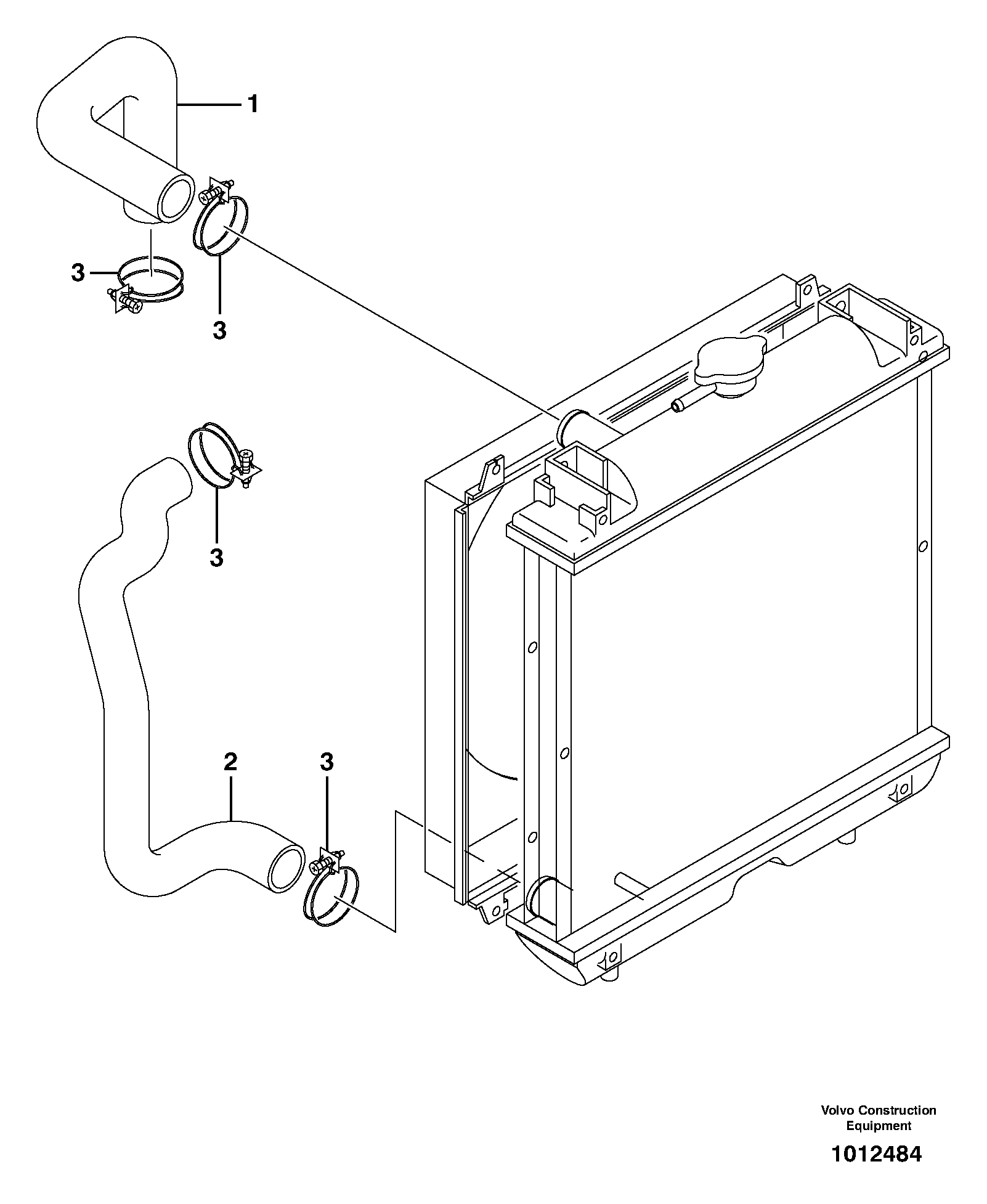 Cooling circuit — volvo parts diagram