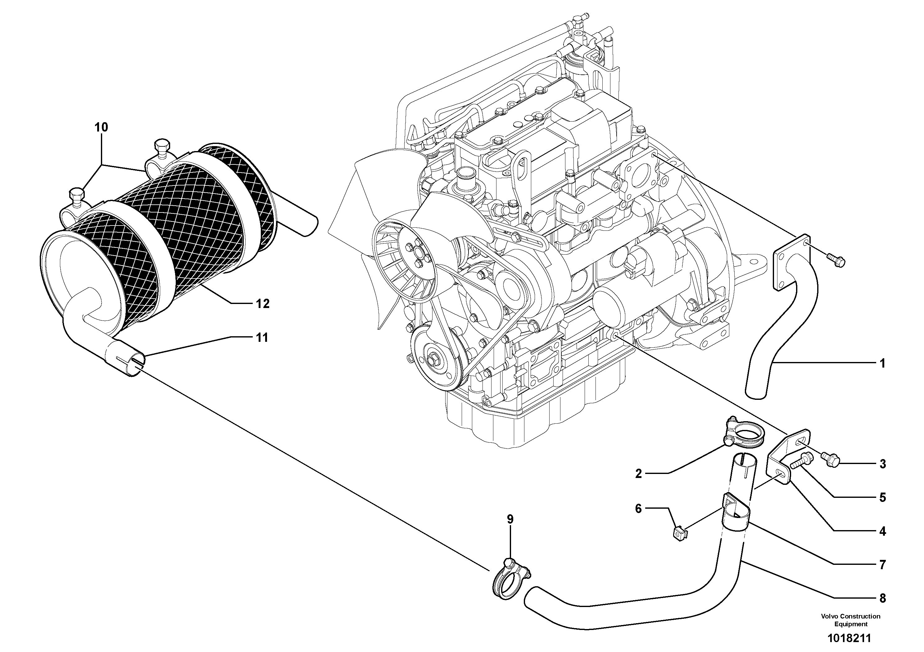 Muffler — volvo parts diagram