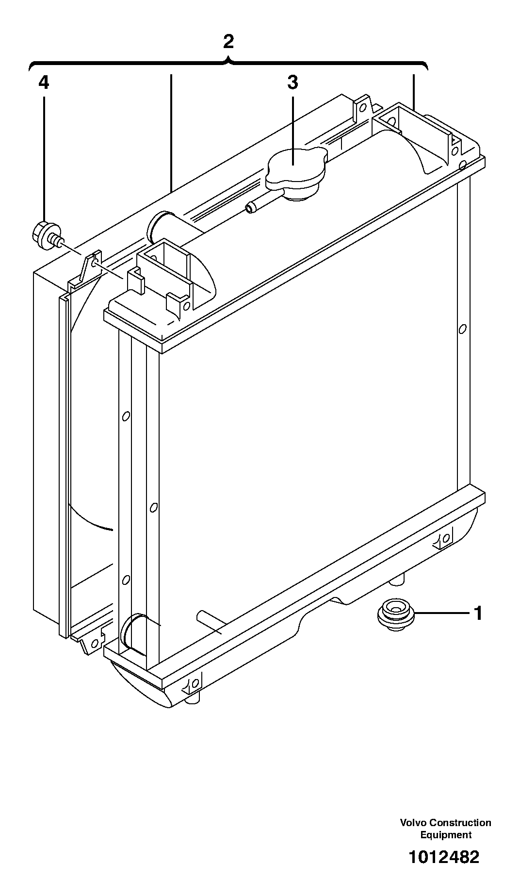 Radiator ( water ) — volvo parts diagram