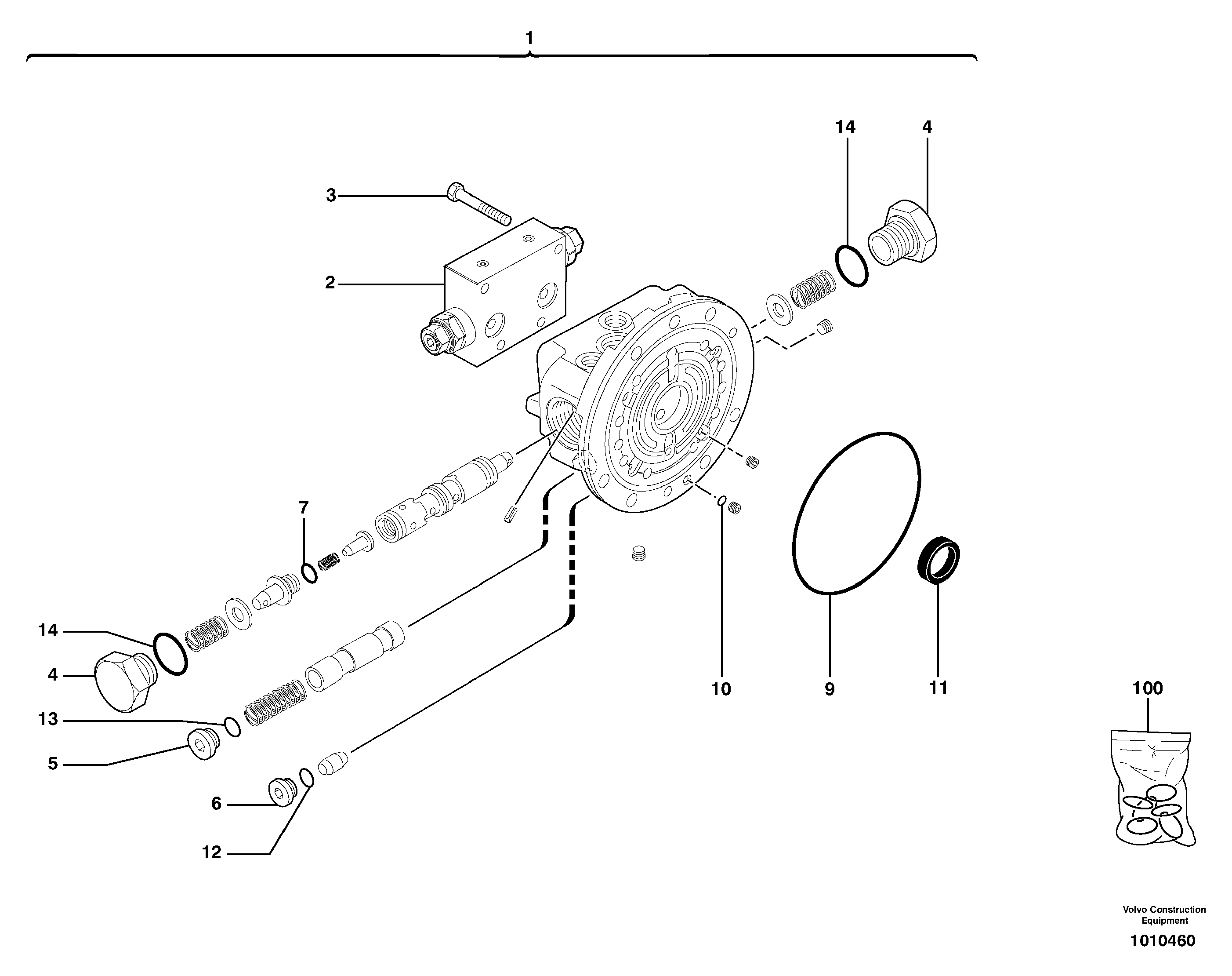 Control valve — volvo parts diagram