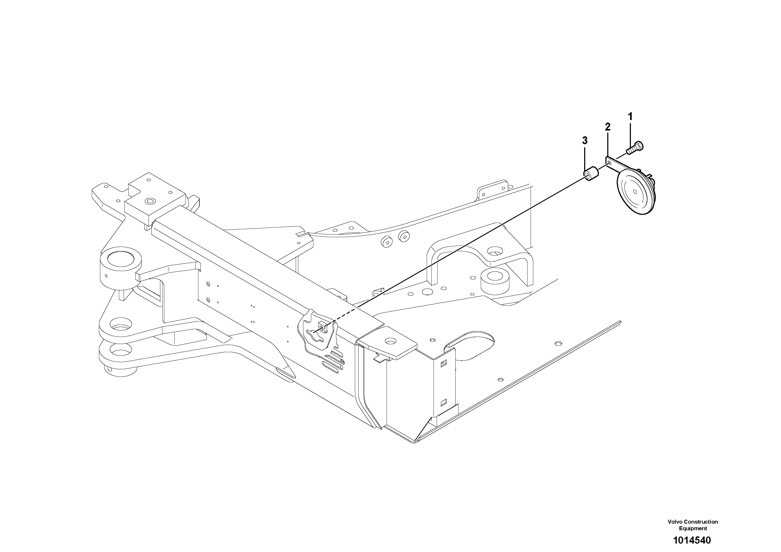 Horn — volvo parts diagram
