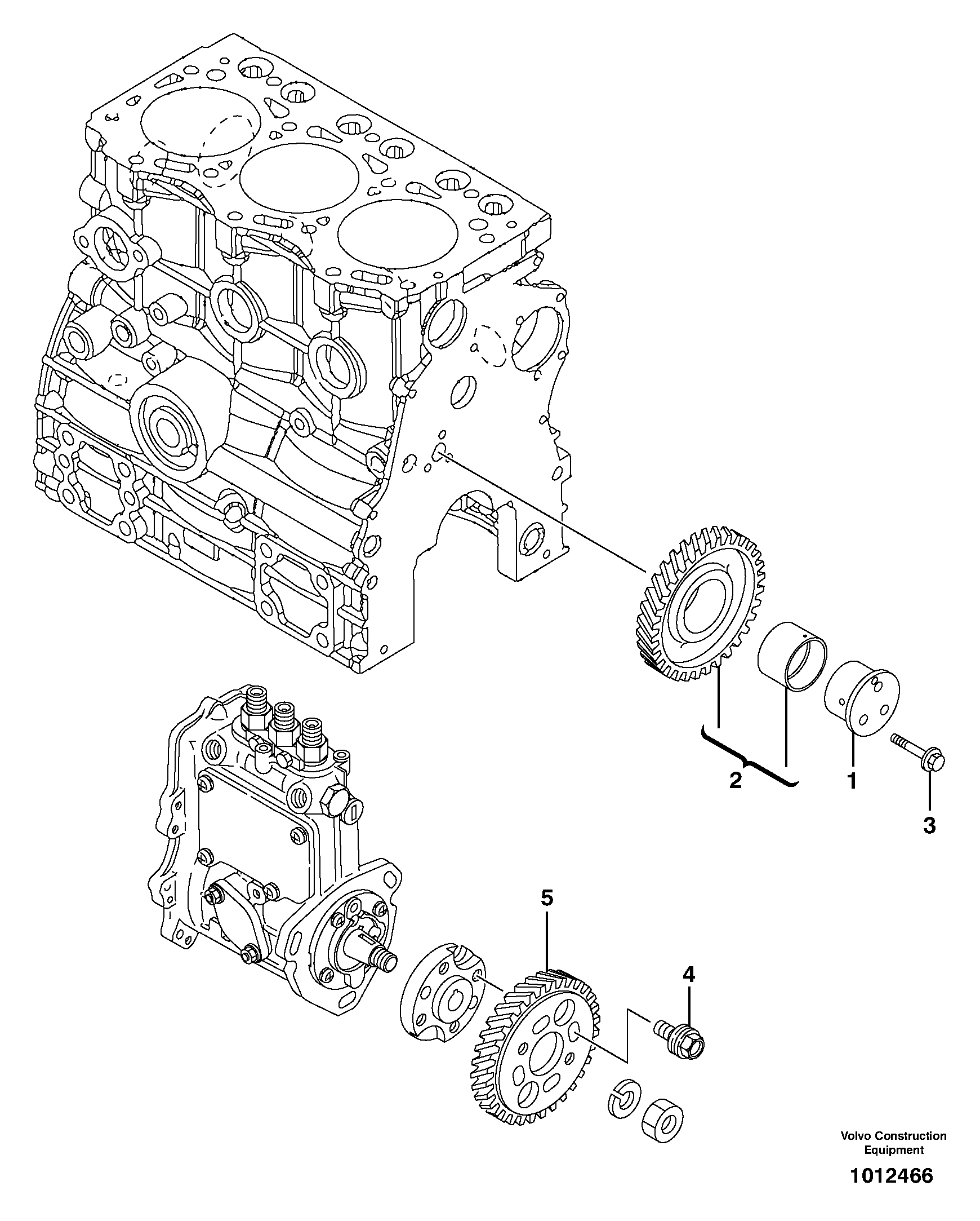 Timing gear — volvo parts diagram