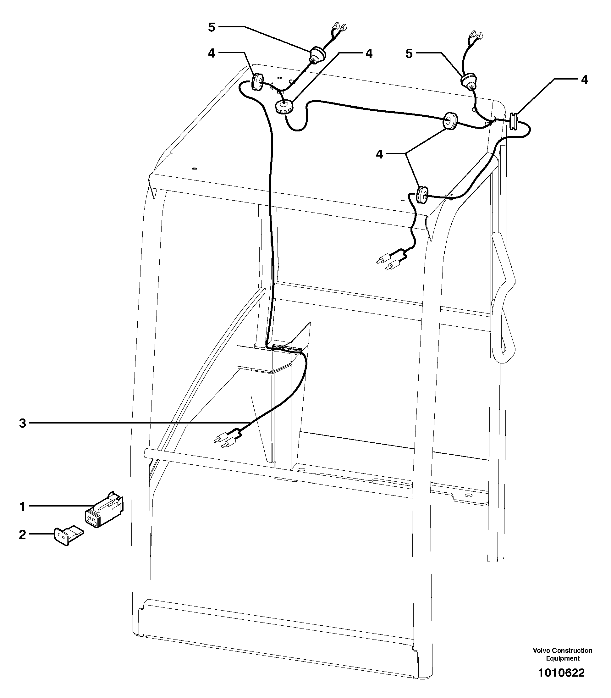 Electrical system / Canopy — volvo parts diagram