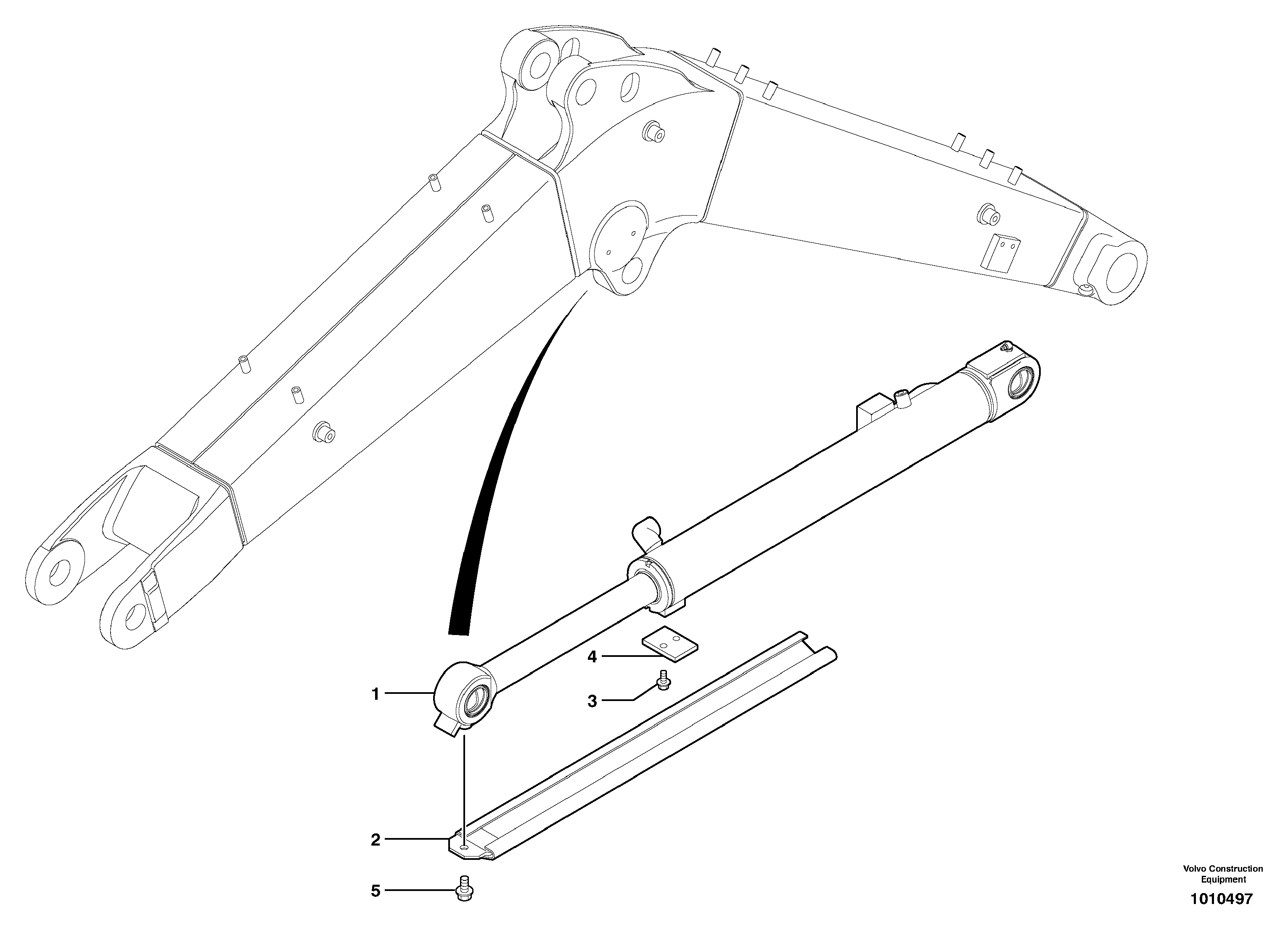 Cylinder rod protection — volvo parts diagram