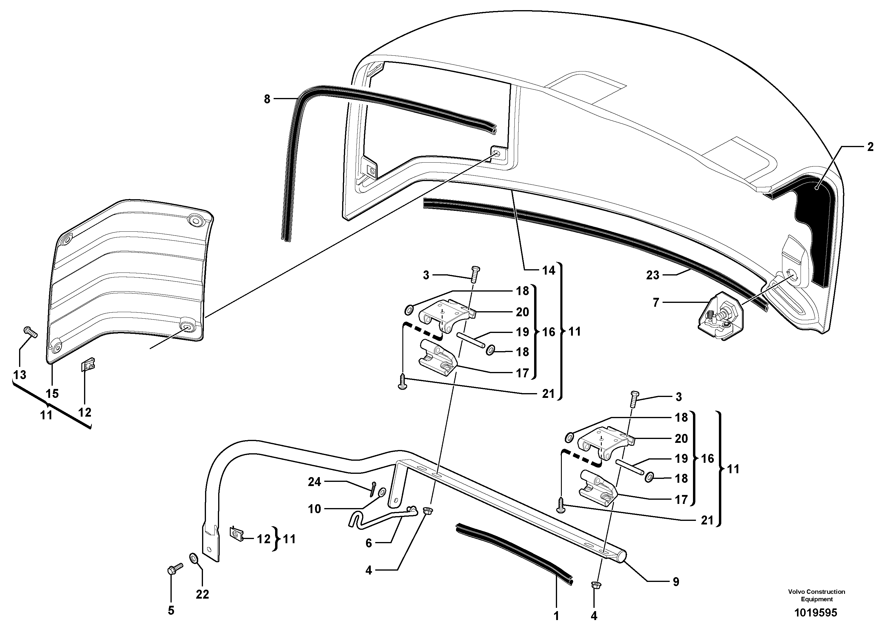 Engine coverage — volvo parts diagram